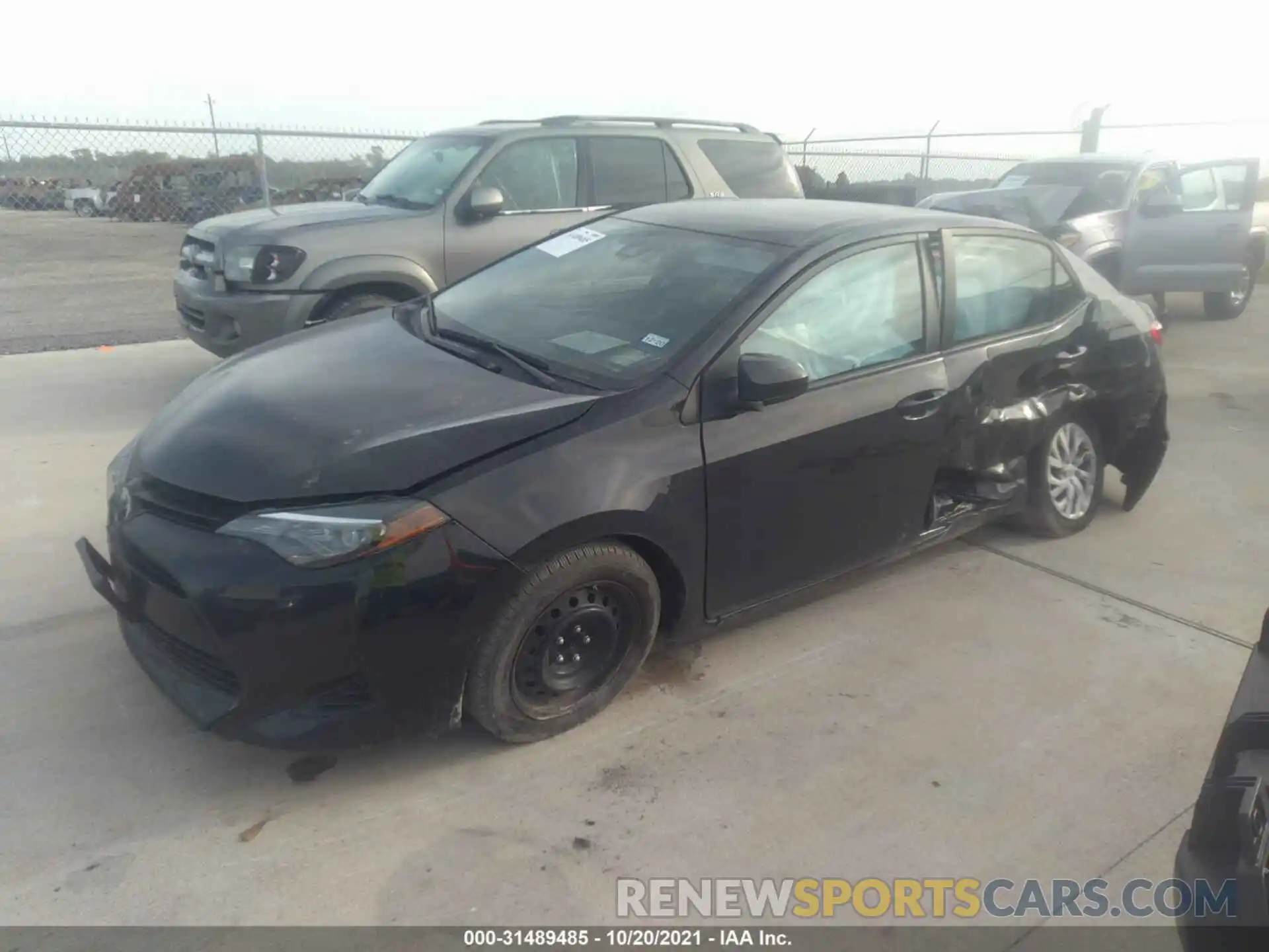 2 Photograph of a damaged car 5YFBURHE1KP918009 TOYOTA COROLLA 2019