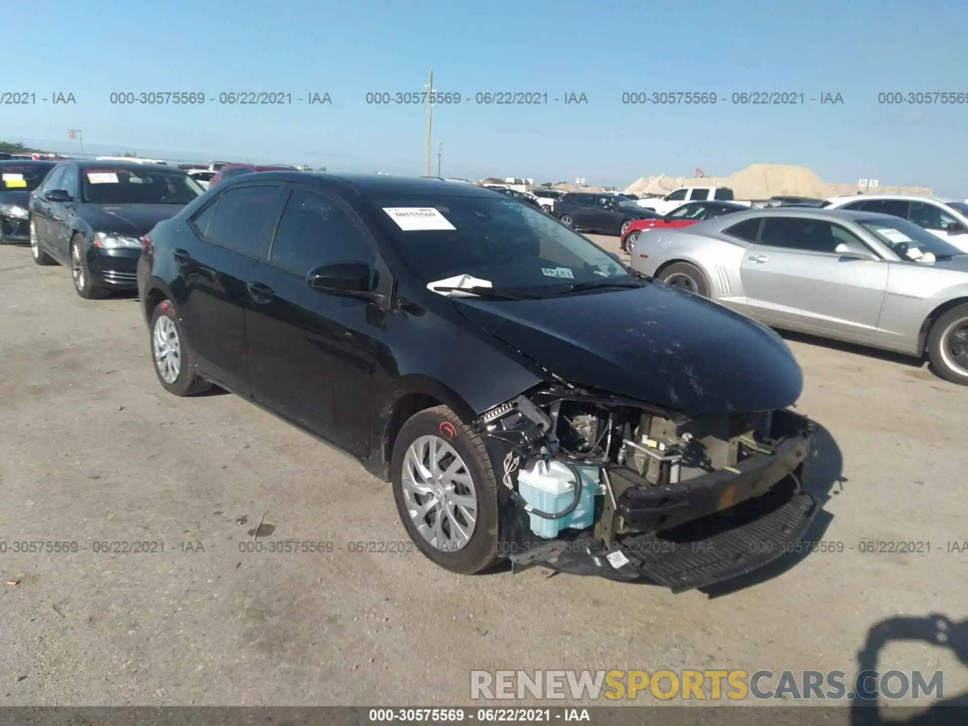 1 Photograph of a damaged car 5YFBURHE1KP918351 TOYOTA COROLLA 2019