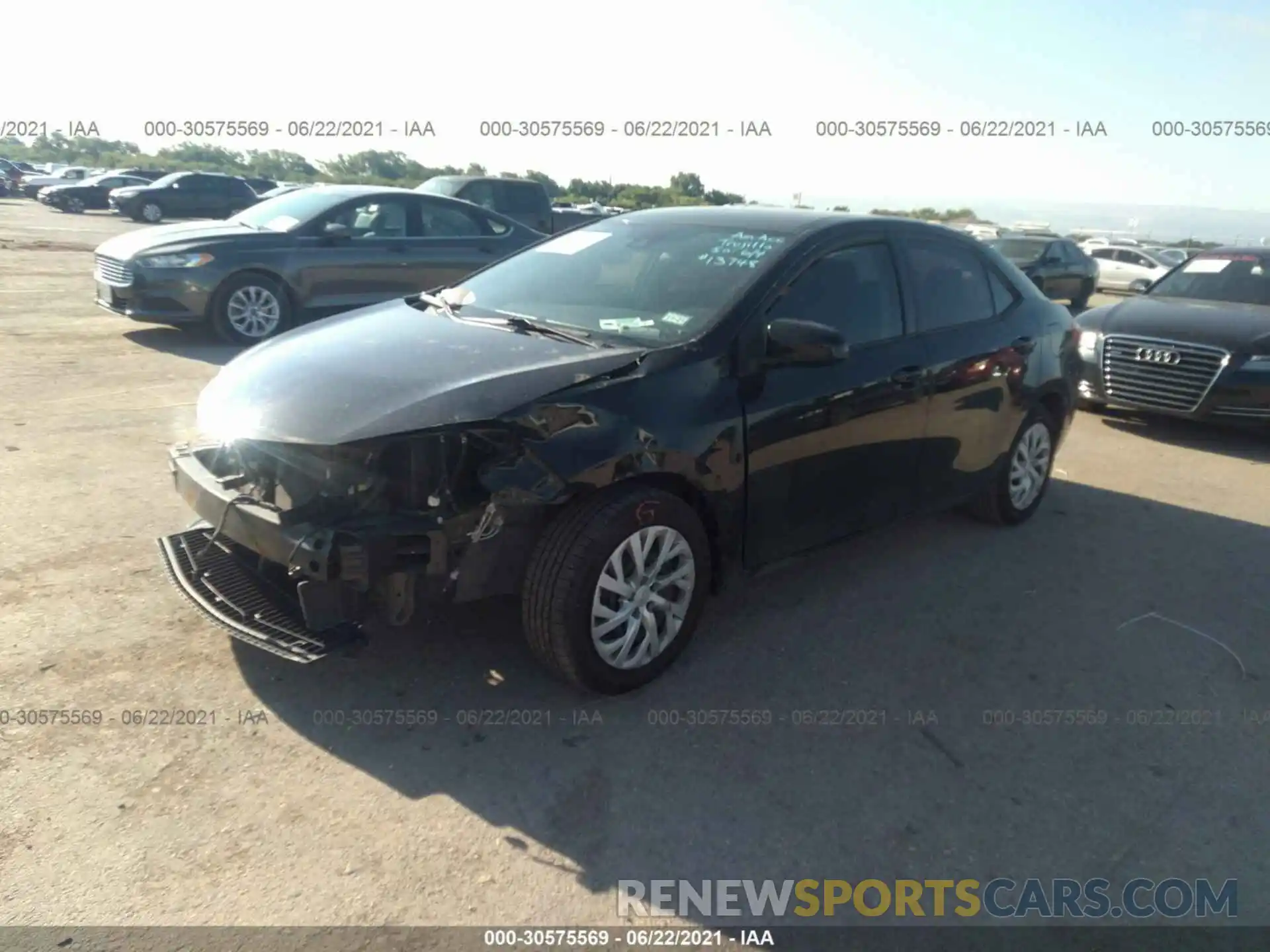 2 Photograph of a damaged car 5YFBURHE1KP918351 TOYOTA COROLLA 2019