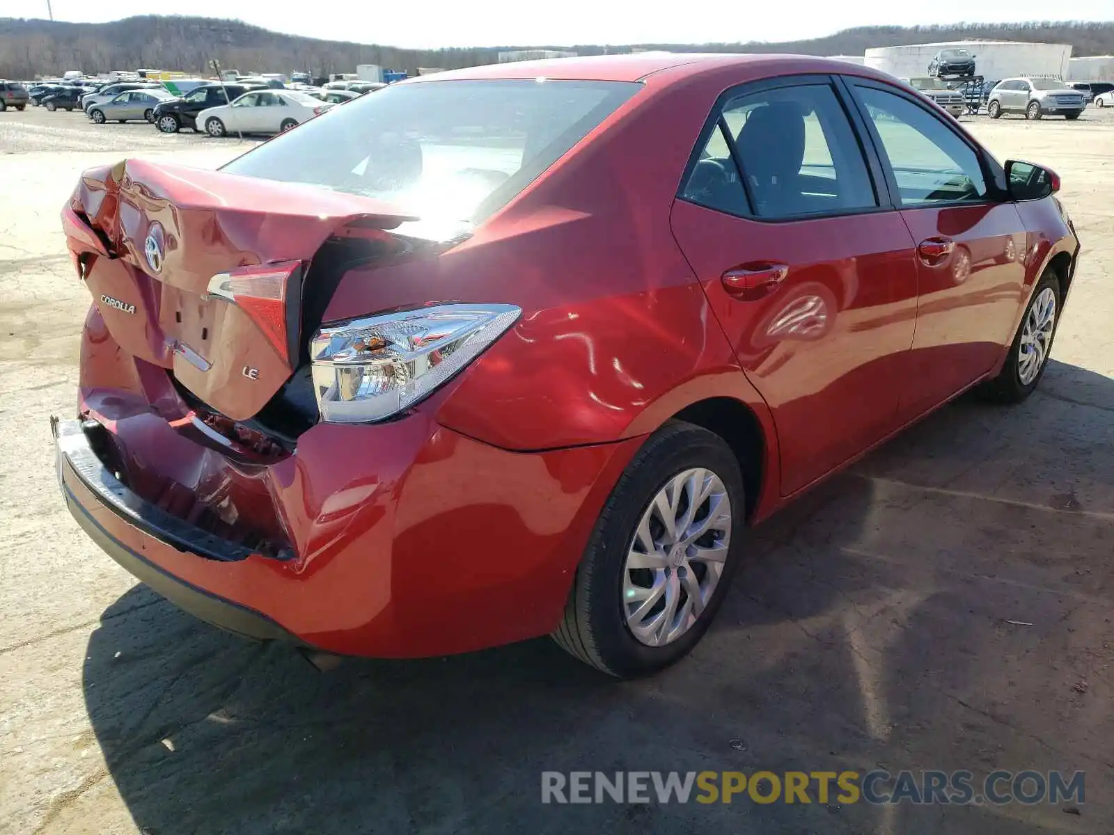 4 Photograph of a damaged car 5YFBURHE1KP918561 TOYOTA COROLLA 2019