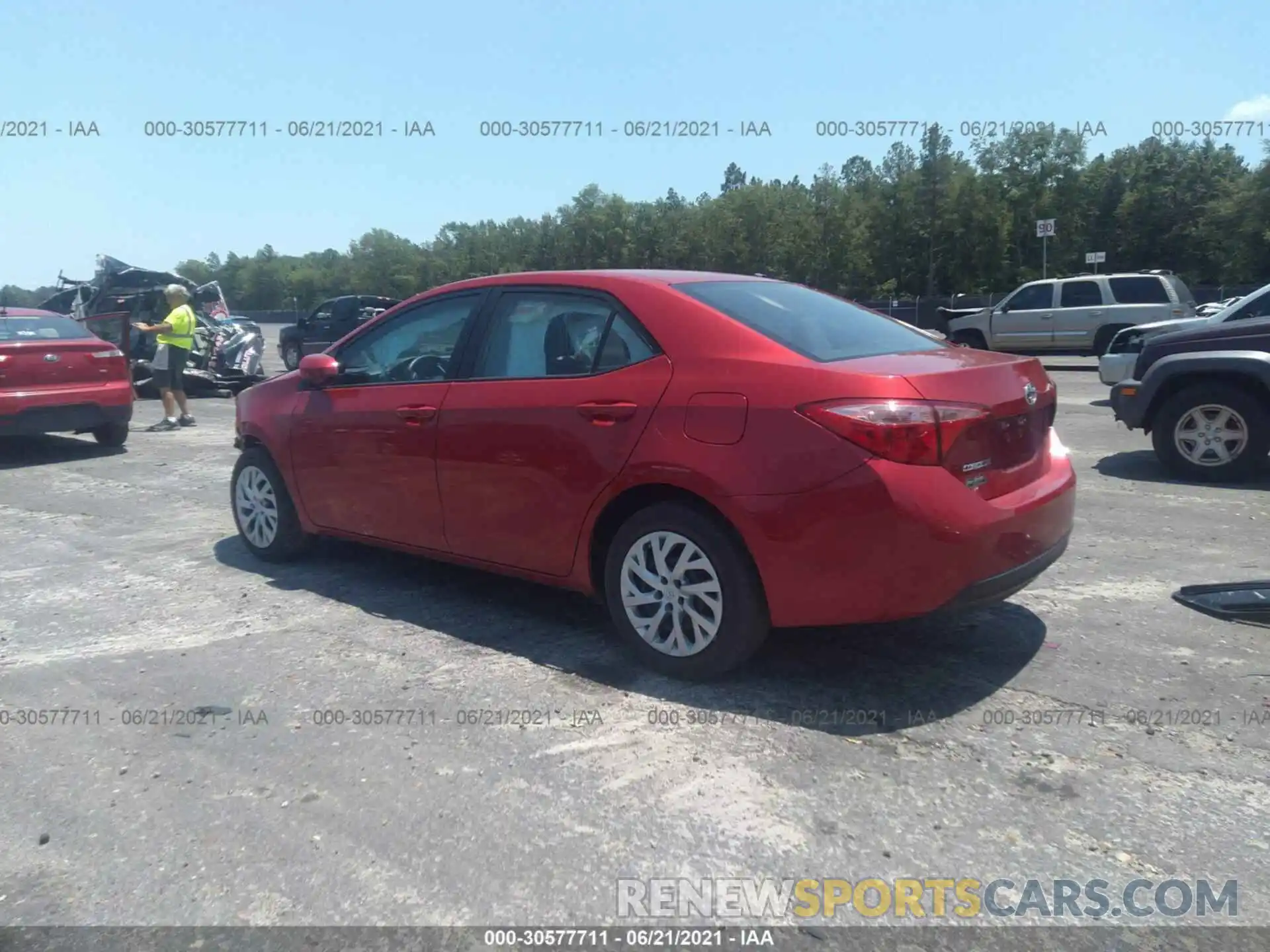 3 Photograph of a damaged car 5YFBURHE1KP918592 TOYOTA COROLLA 2019