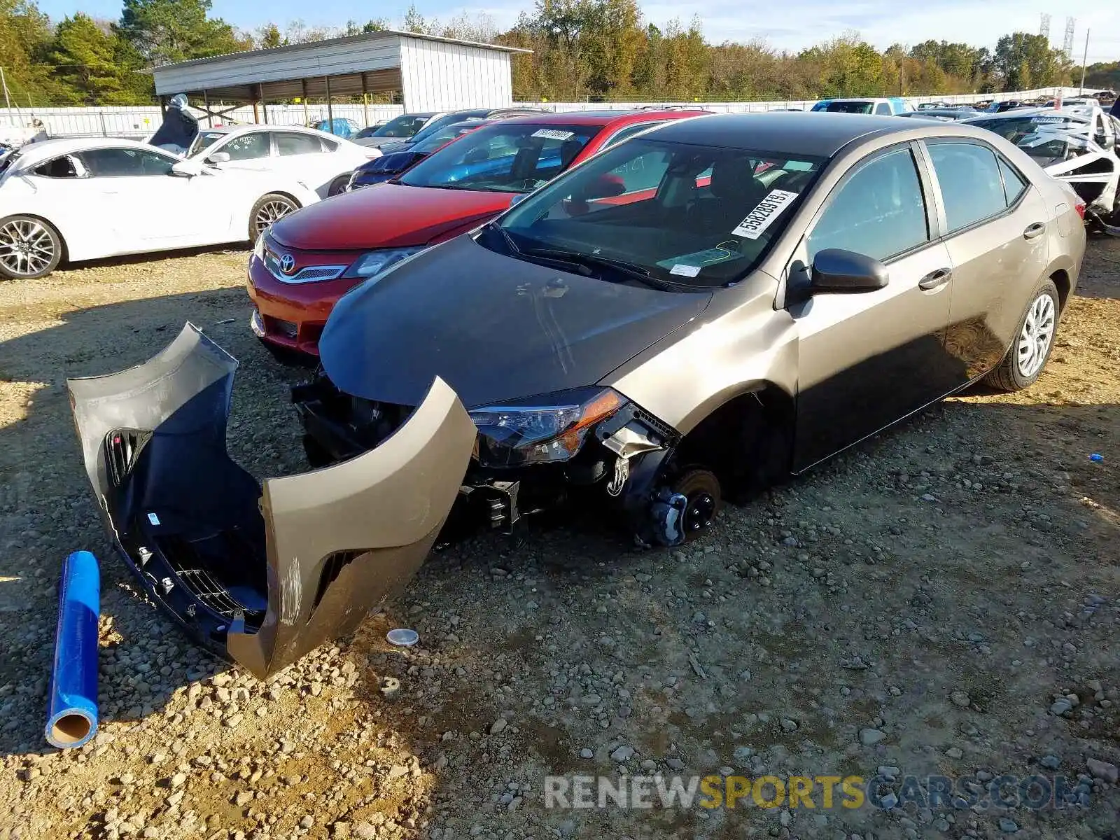 2 Photograph of a damaged car 5YFBURHE1KP919063 TOYOTA COROLLA 2019