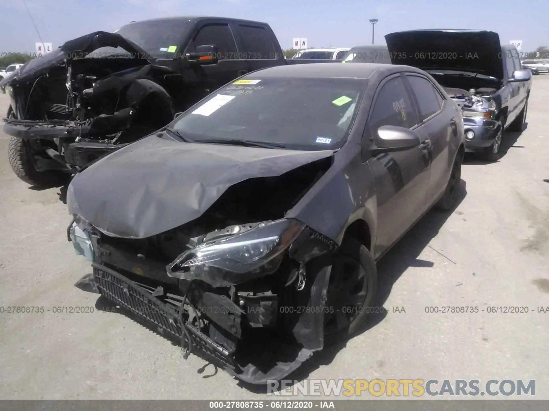 2 Photograph of a damaged car 5YFBURHE1KP919127 TOYOTA COROLLA 2019