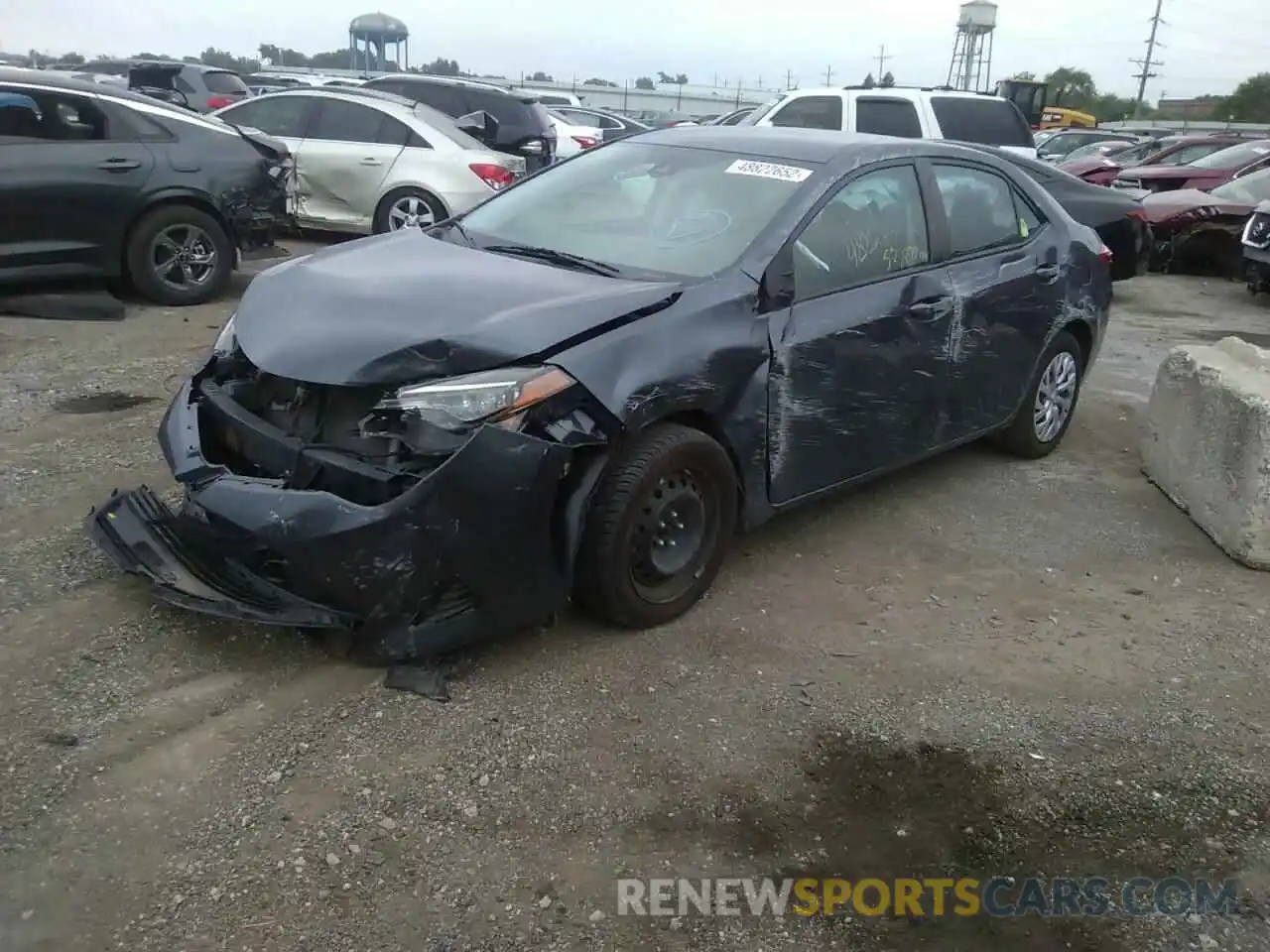 2 Photograph of a damaged car 5YFBURHE1KP919225 TOYOTA COROLLA 2019