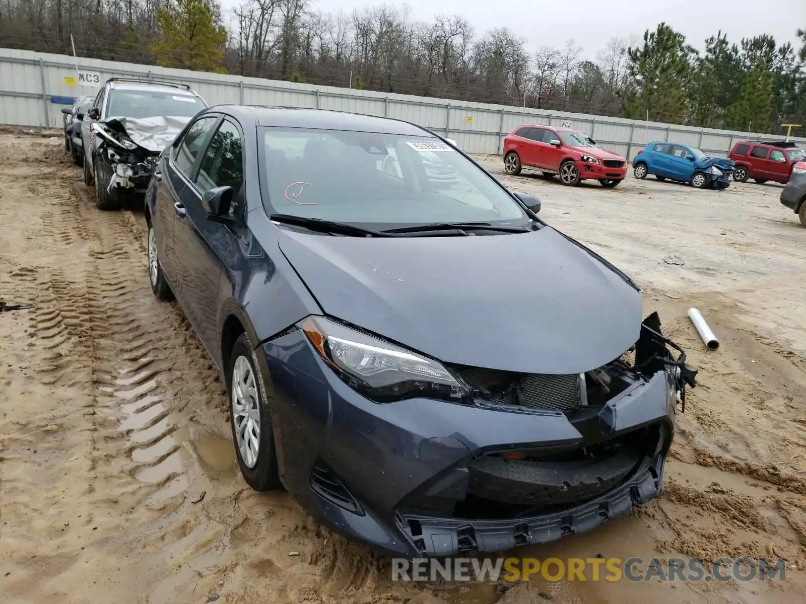 1 Photograph of a damaged car 5YFBURHE1KP919290 TOYOTA COROLLA 2019