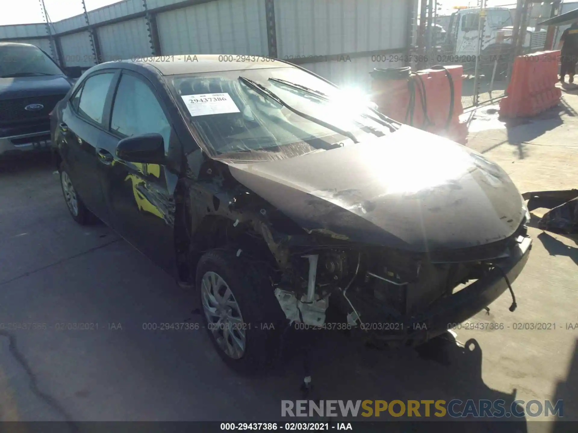 1 Photograph of a damaged car 5YFBURHE1KP919497 TOYOTA COROLLA 2019