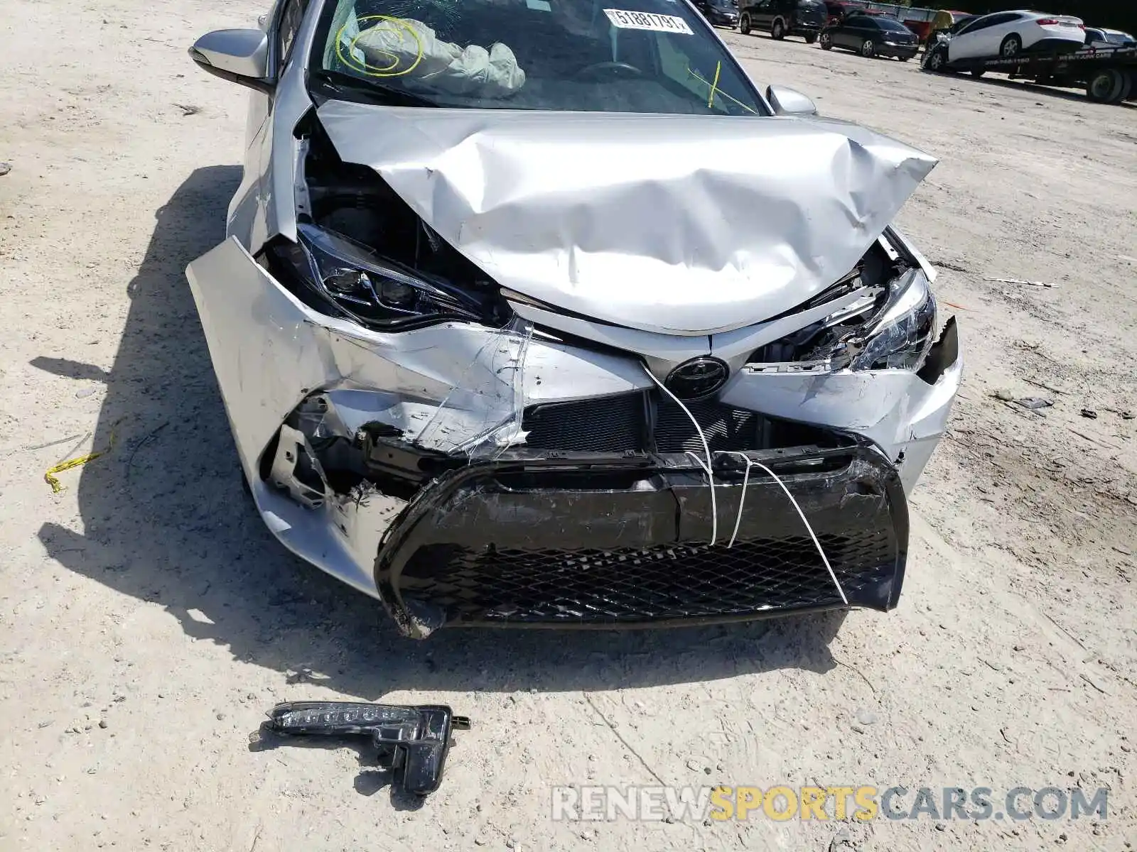 9 Photograph of a damaged car 5YFBURHE1KP919502 TOYOTA COROLLA 2019