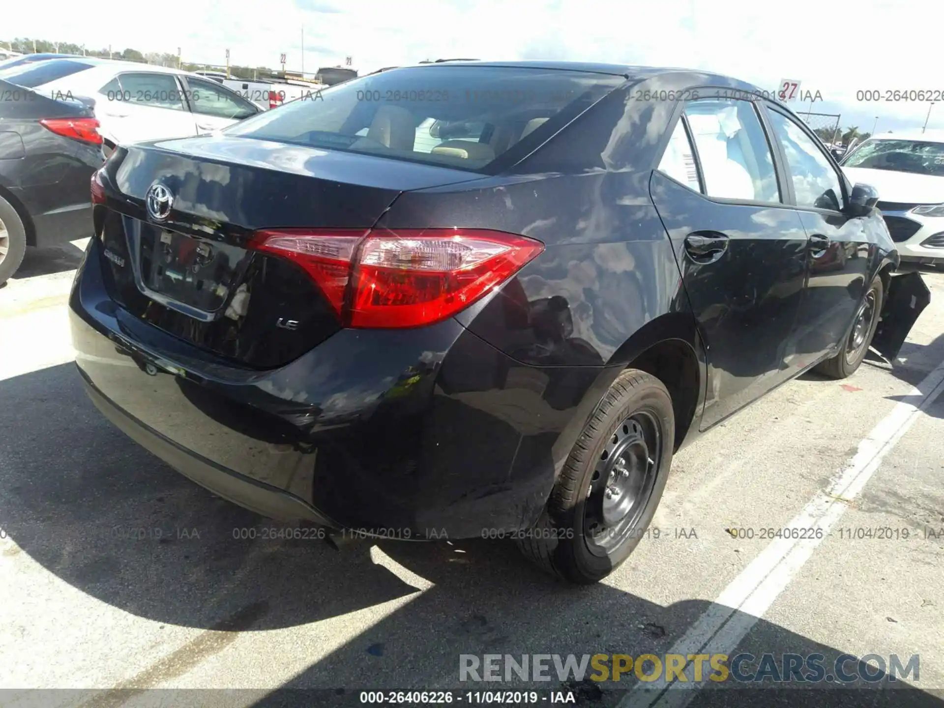 4 Photograph of a damaged car 5YFBURHE1KP919595 TOYOTA COROLLA 2019