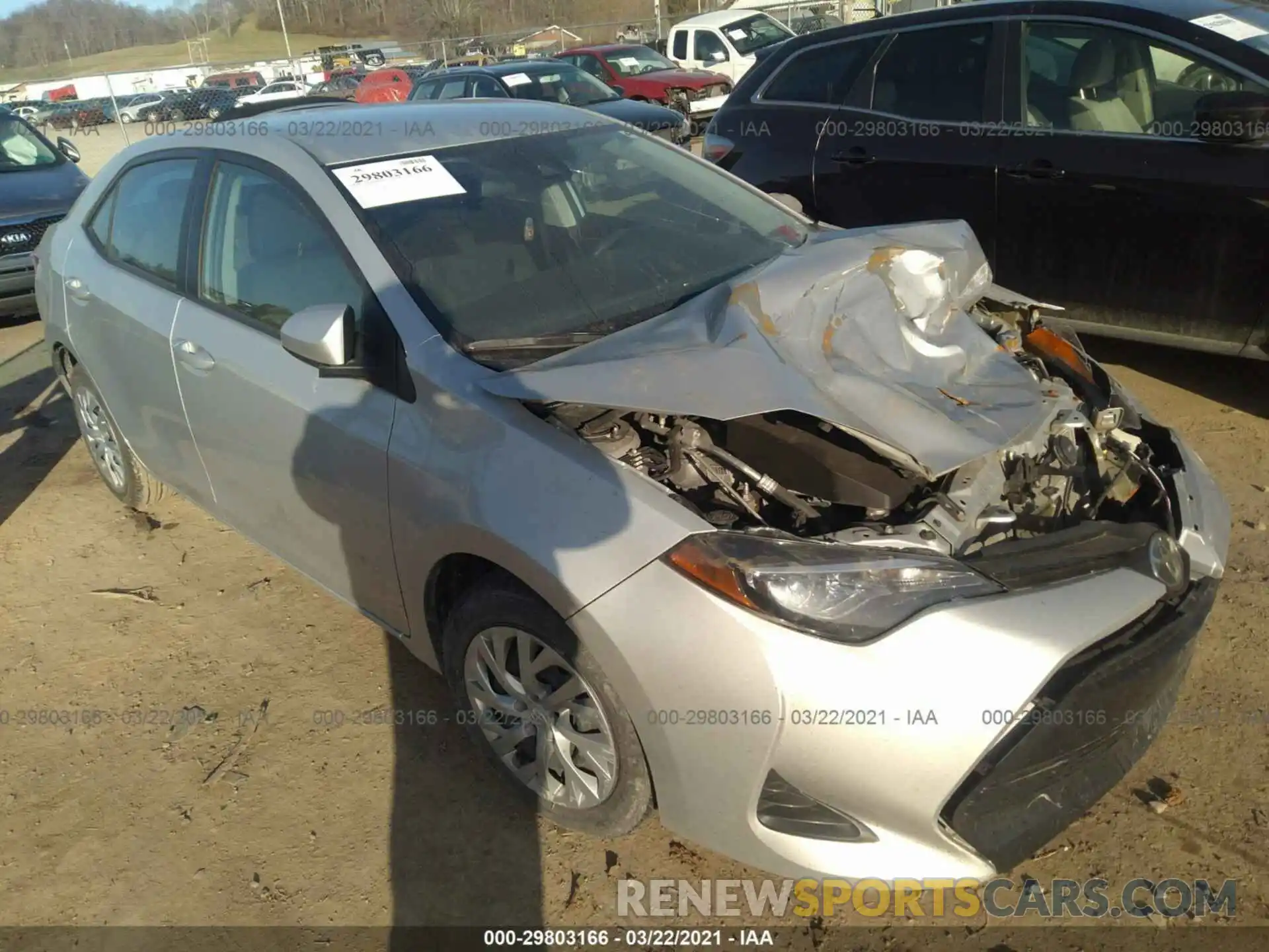 1 Photograph of a damaged car 5YFBURHE1KP919757 TOYOTA COROLLA 2019