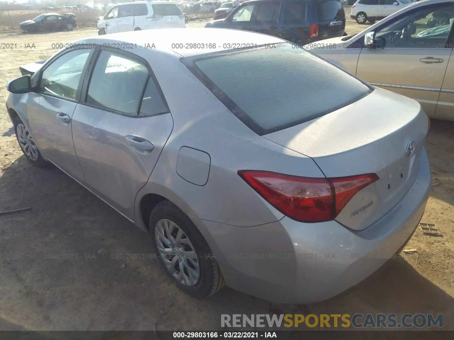 3 Photograph of a damaged car 5YFBURHE1KP919757 TOYOTA COROLLA 2019