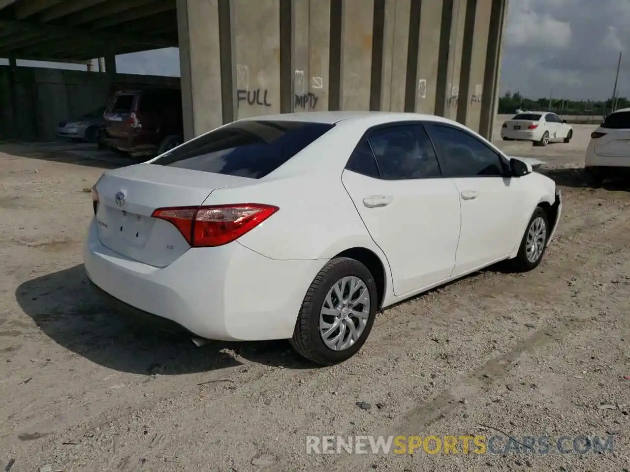 4 Photograph of a damaged car 5YFBURHE1KP920150 TOYOTA COROLLA 2019