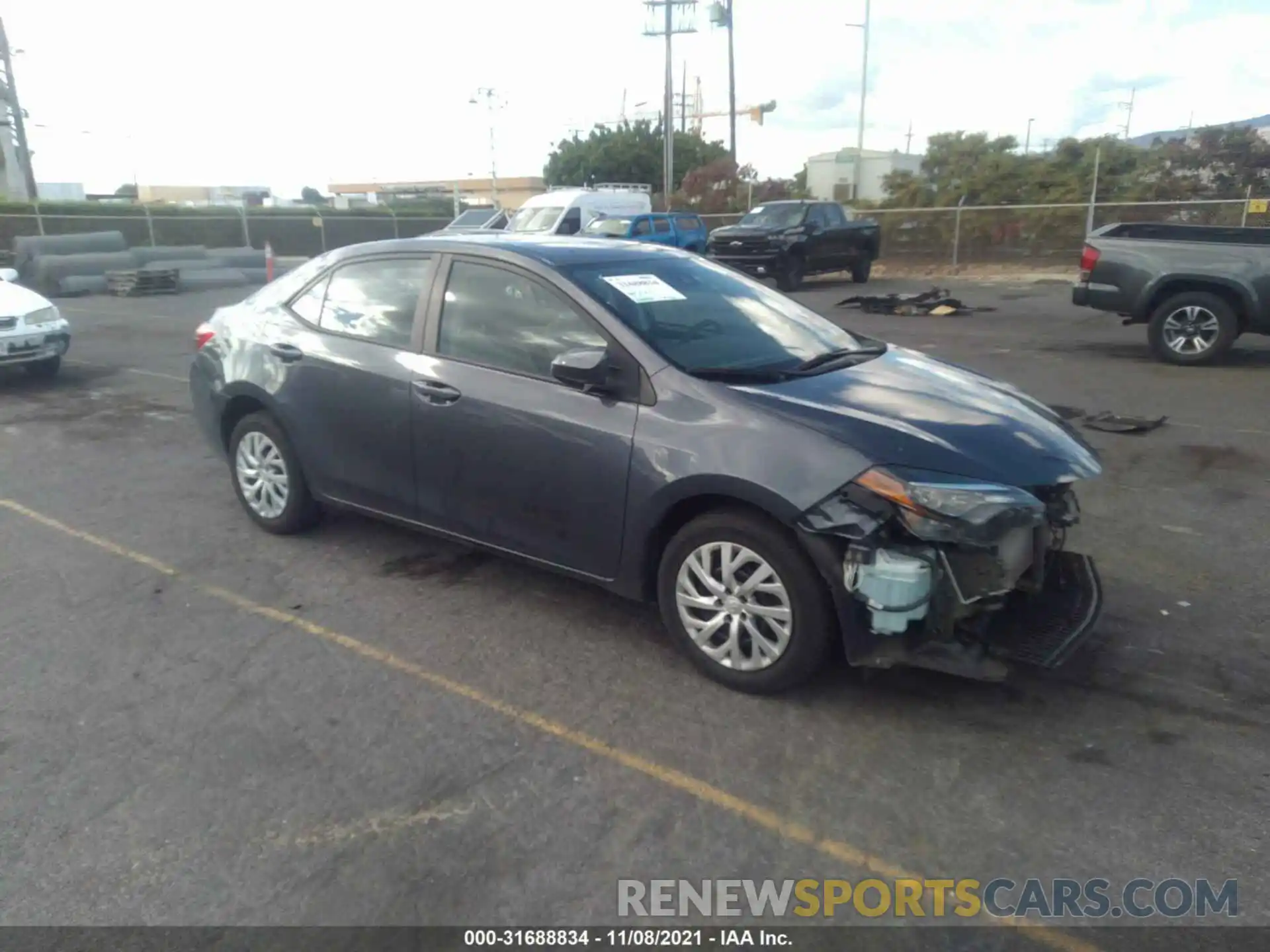 1 Photograph of a damaged car 5YFBURHE1KP921041 TOYOTA COROLLA 2019