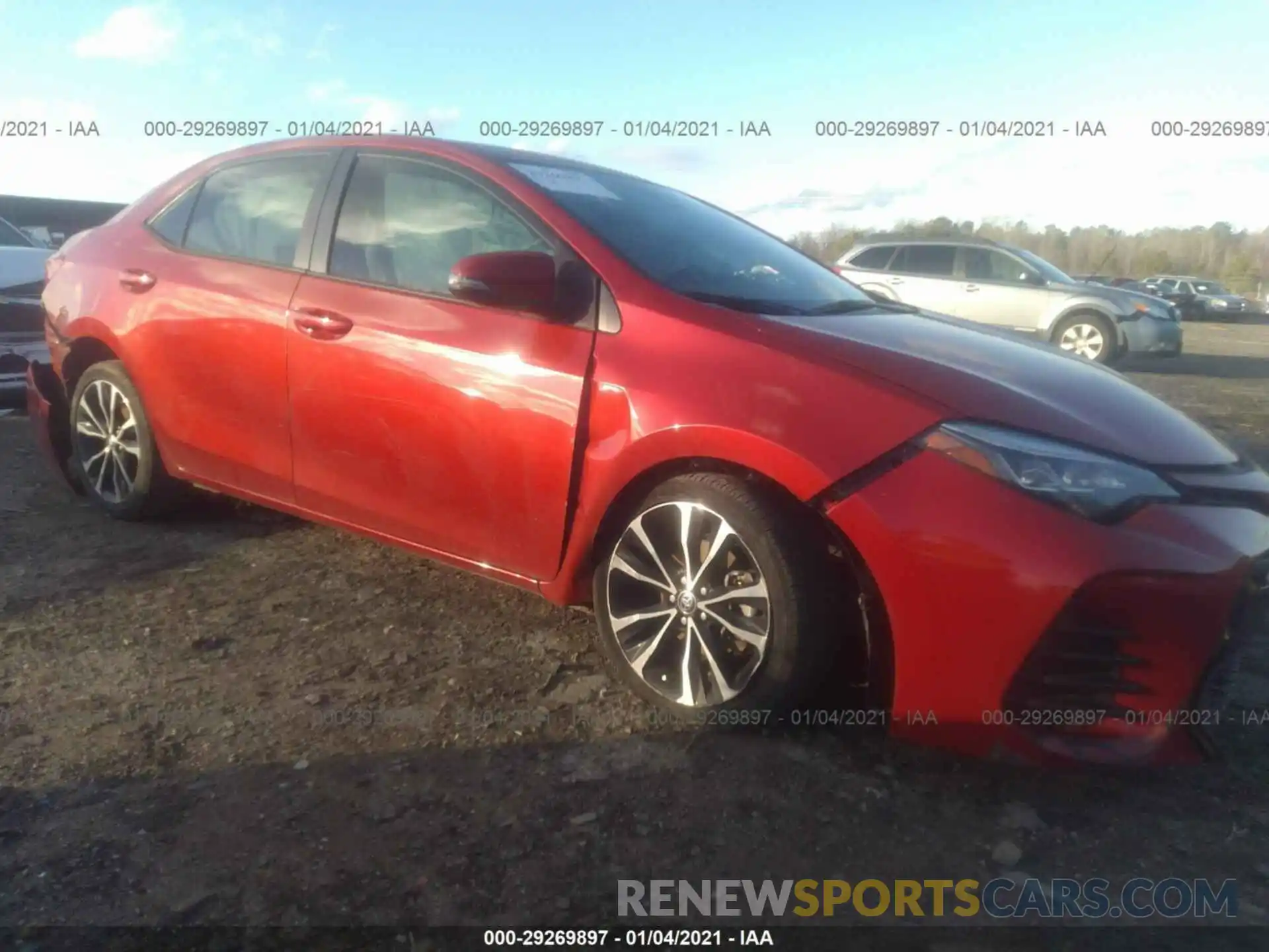 1 Photograph of a damaged car 5YFBURHE1KP921279 TOYOTA COROLLA 2019