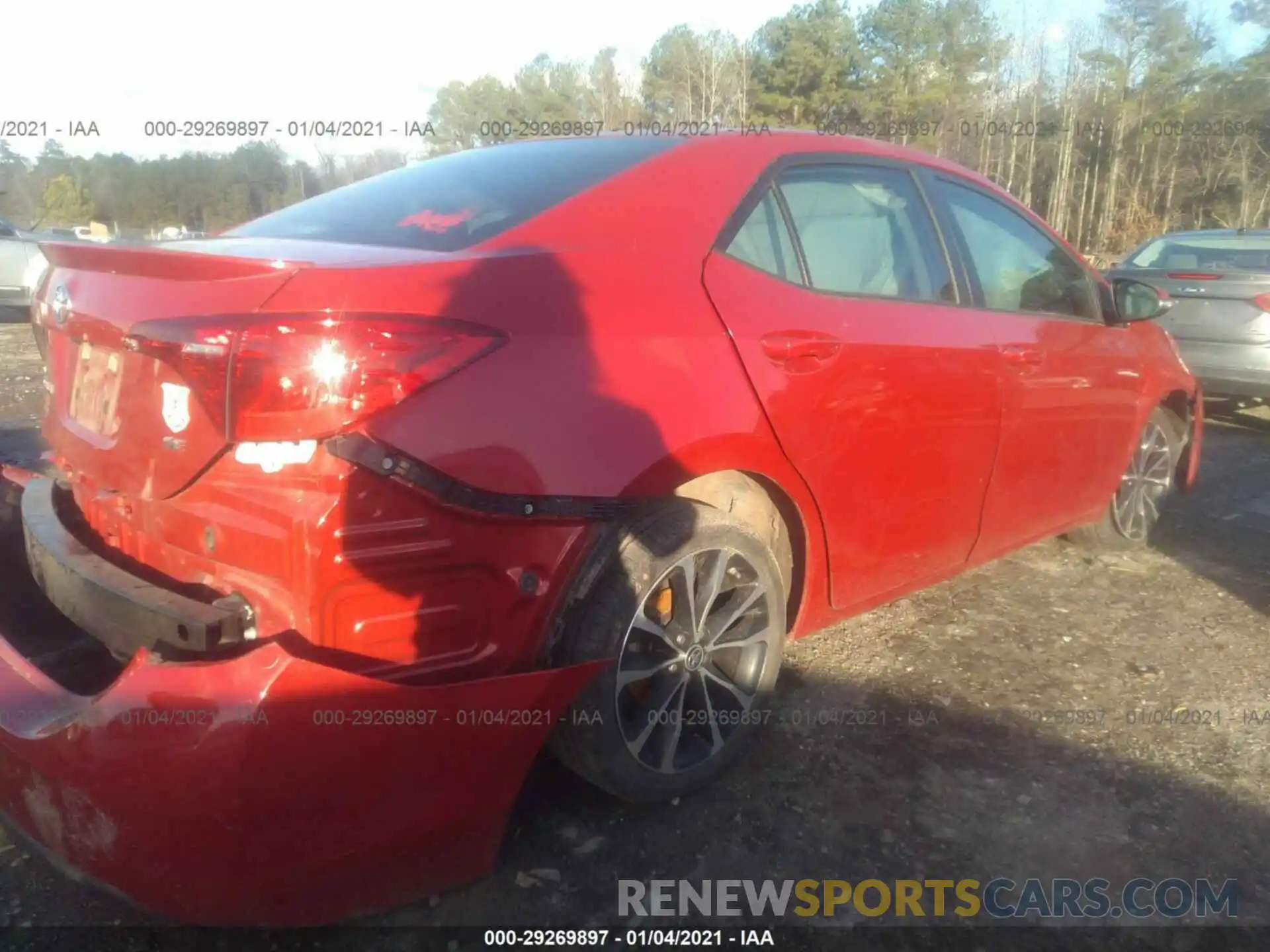 4 Photograph of a damaged car 5YFBURHE1KP921279 TOYOTA COROLLA 2019