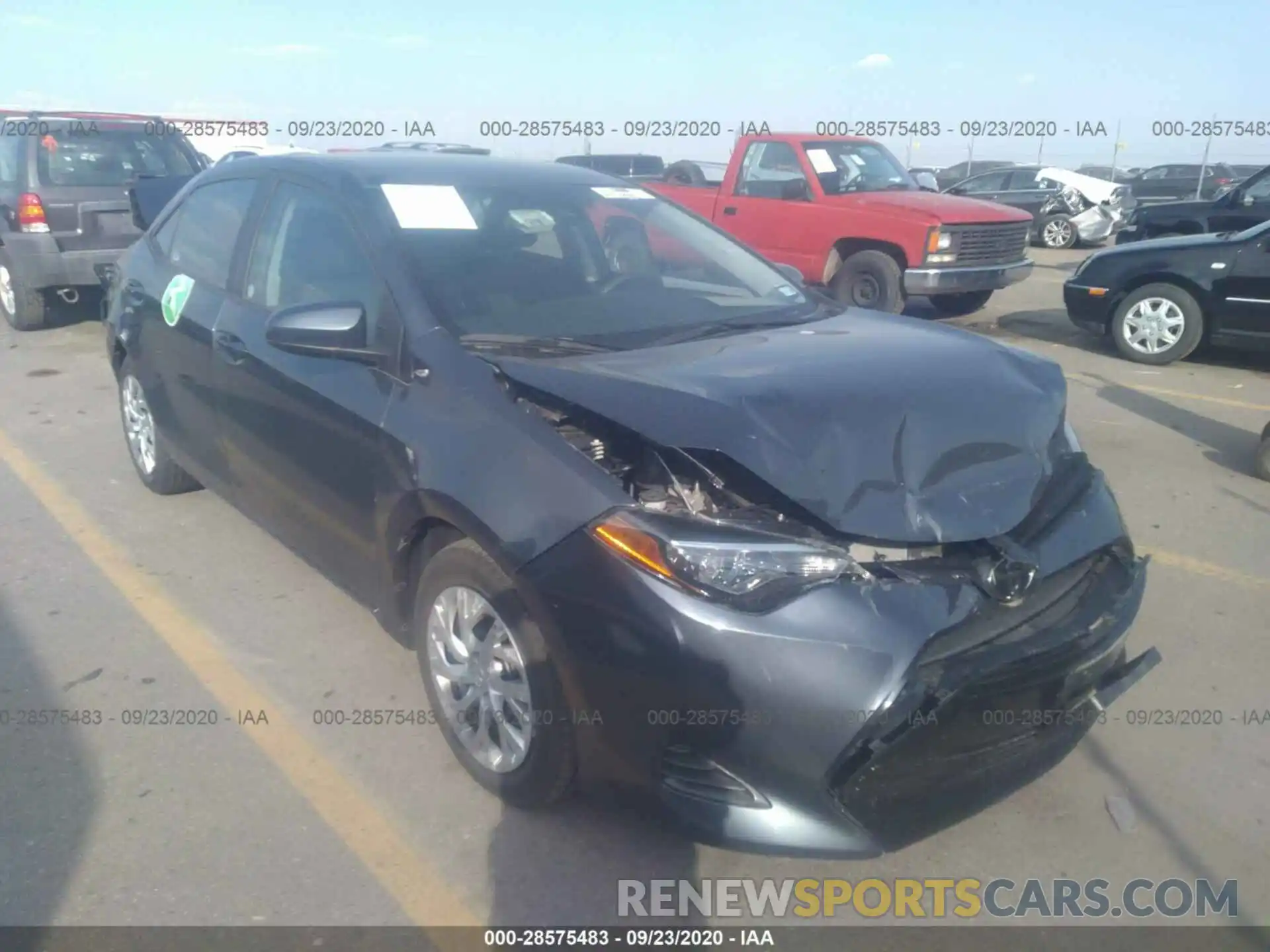 1 Photograph of a damaged car 5YFBURHE1KP921346 TOYOTA COROLLA 2019