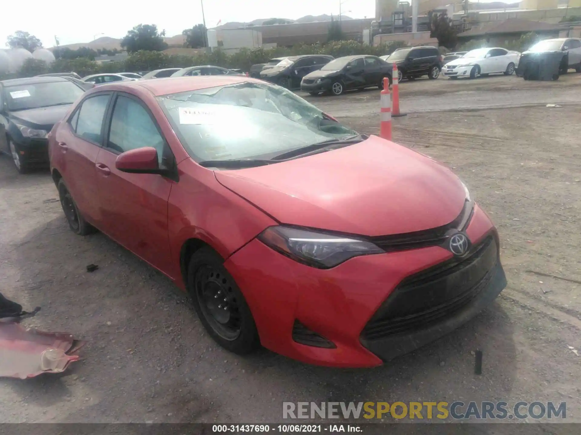 1 Photograph of a damaged car 5YFBURHE1KP922206 TOYOTA COROLLA 2019