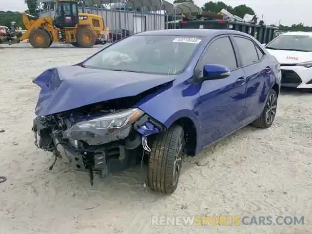 2 Photograph of a damaged car 5YFBURHE1KP922304 TOYOTA COROLLA 2019