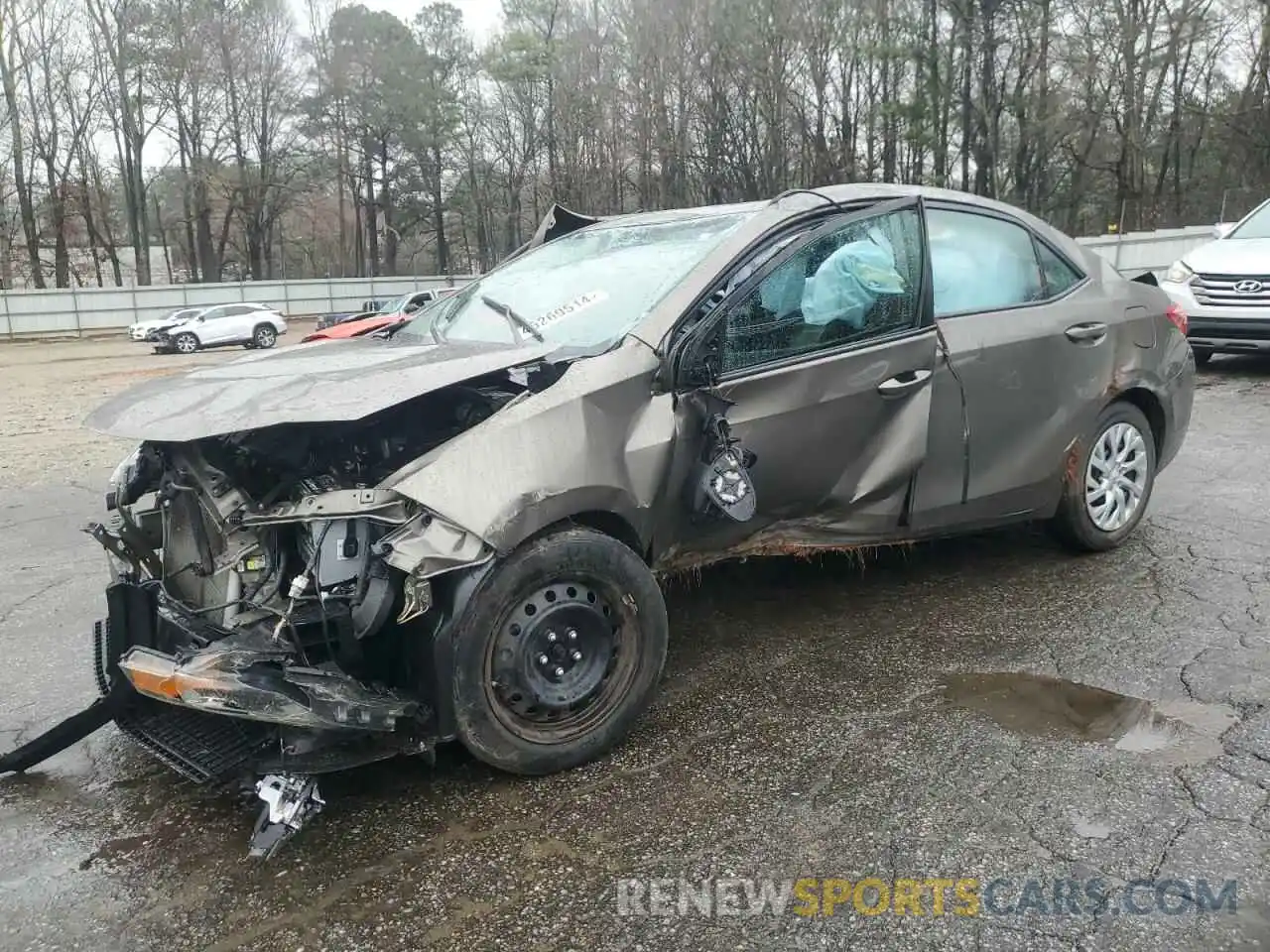 1 Photograph of a damaged car 5YFBURHE1KP922321 TOYOTA COROLLA 2019