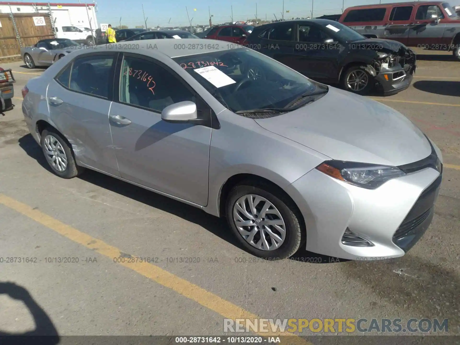 1 Photograph of a damaged car 5YFBURHE1KP922562 TOYOTA COROLLA 2019