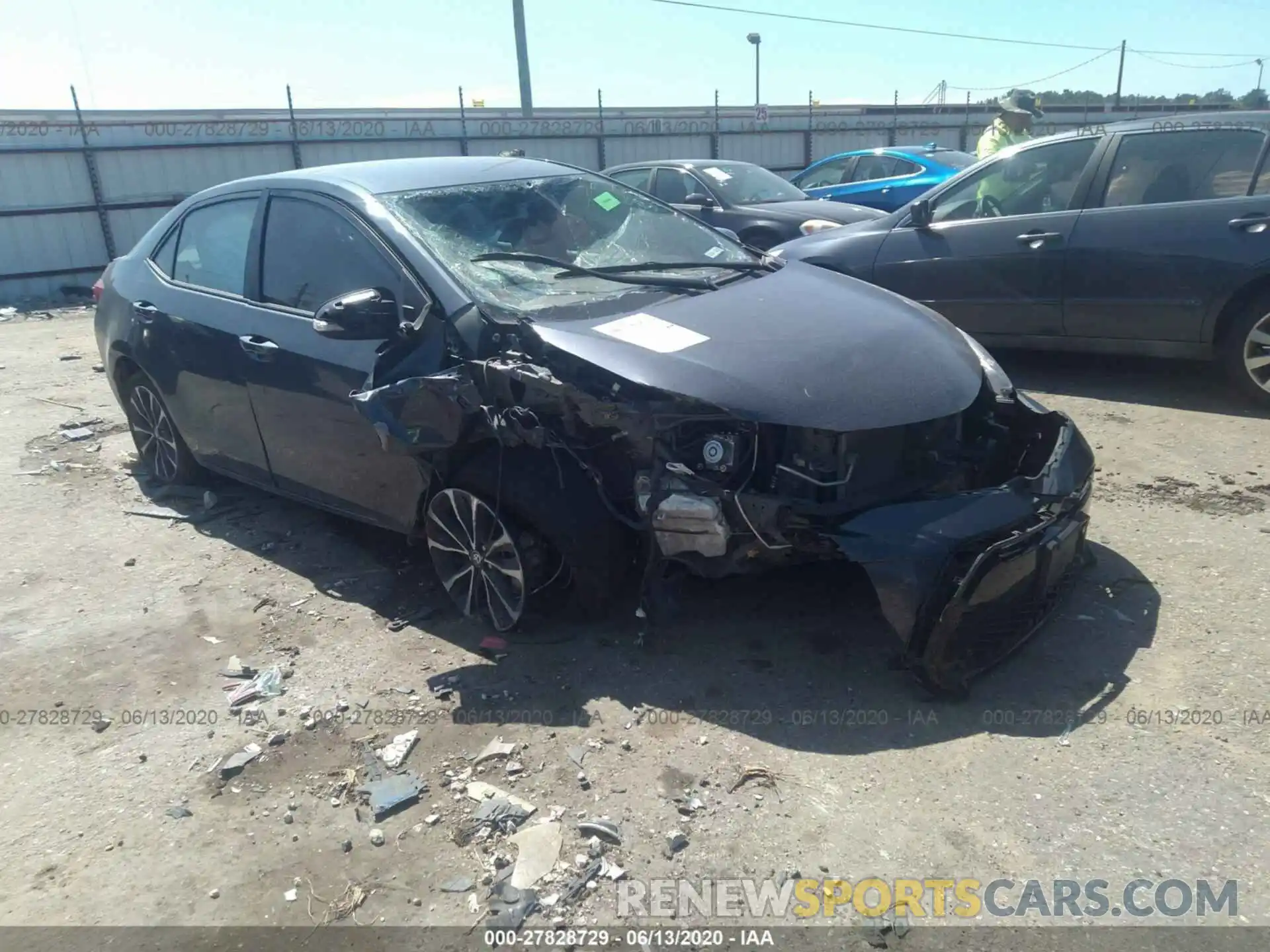 1 Photograph of a damaged car 5YFBURHE1KP922853 TOYOTA COROLLA 2019