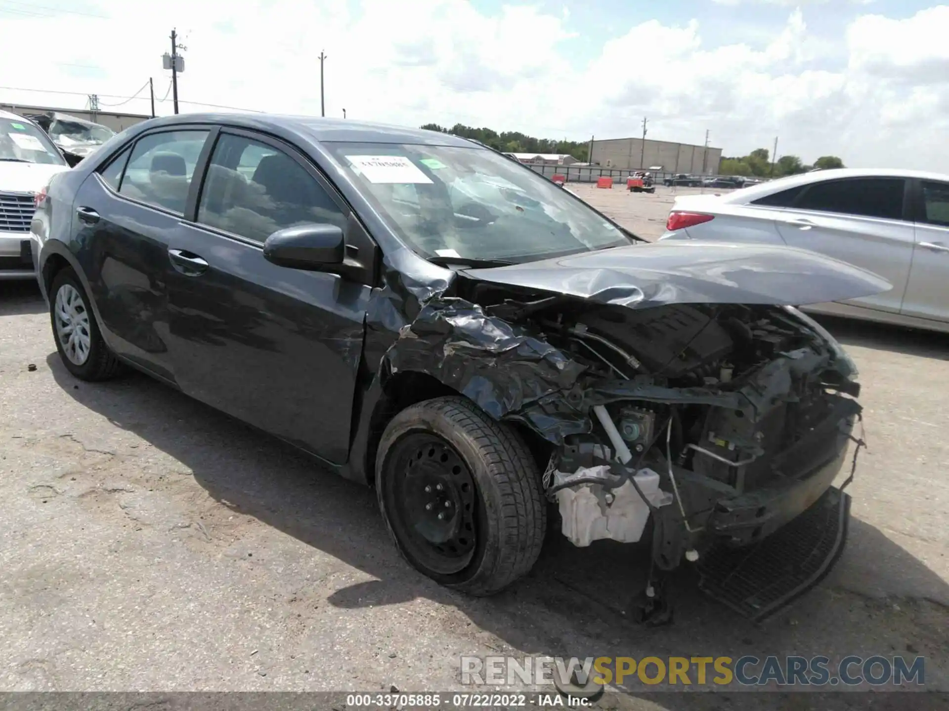 1 Photograph of a damaged car 5YFBURHE1KP923730 TOYOTA COROLLA 2019