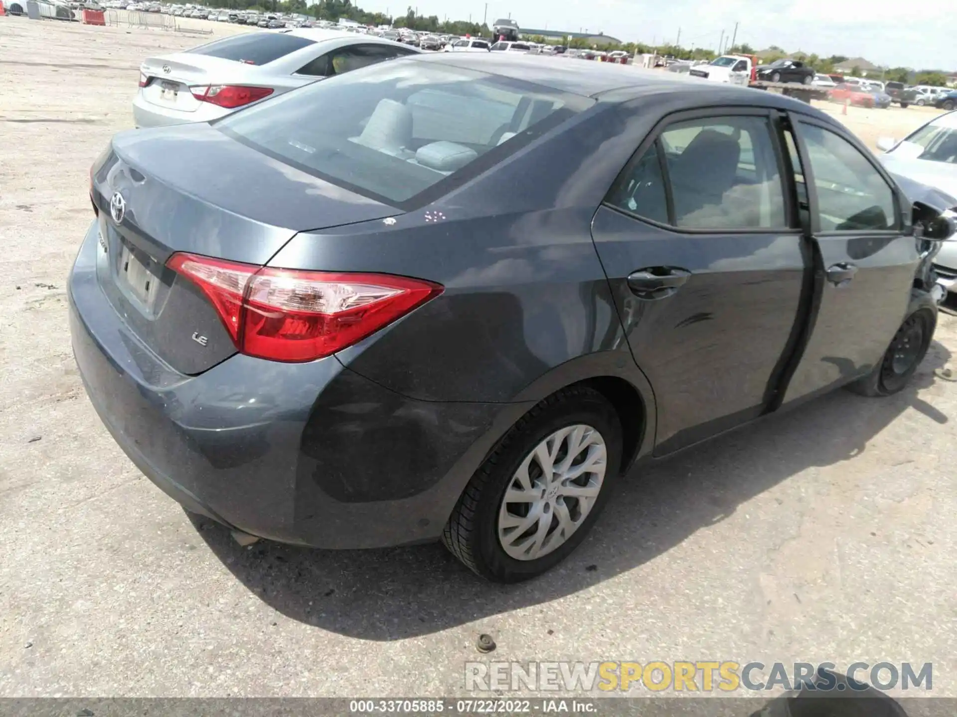 4 Photograph of a damaged car 5YFBURHE1KP923730 TOYOTA COROLLA 2019