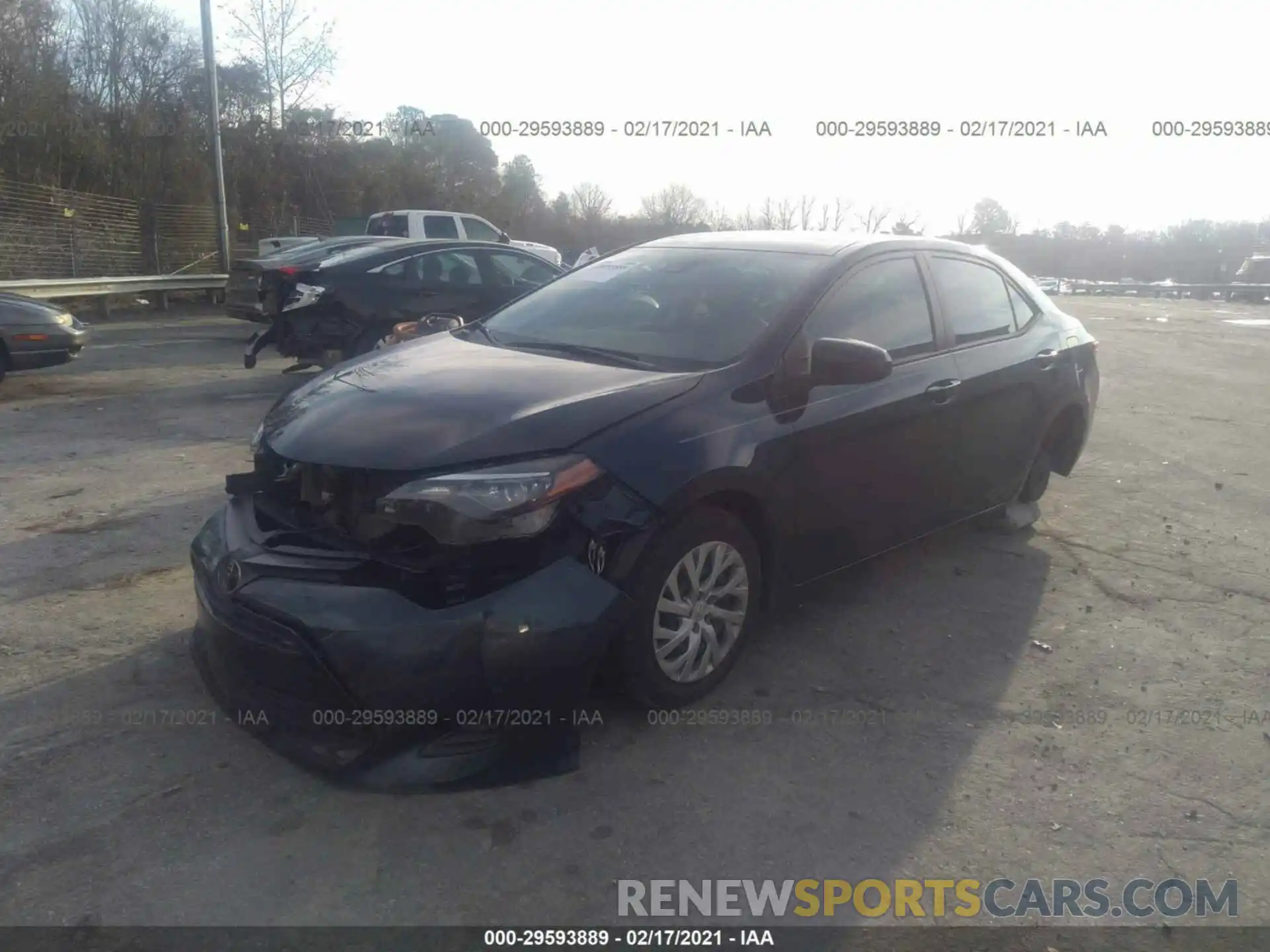 2 Photograph of a damaged car 5YFBURHE1KP924196 TOYOTA COROLLA 2019