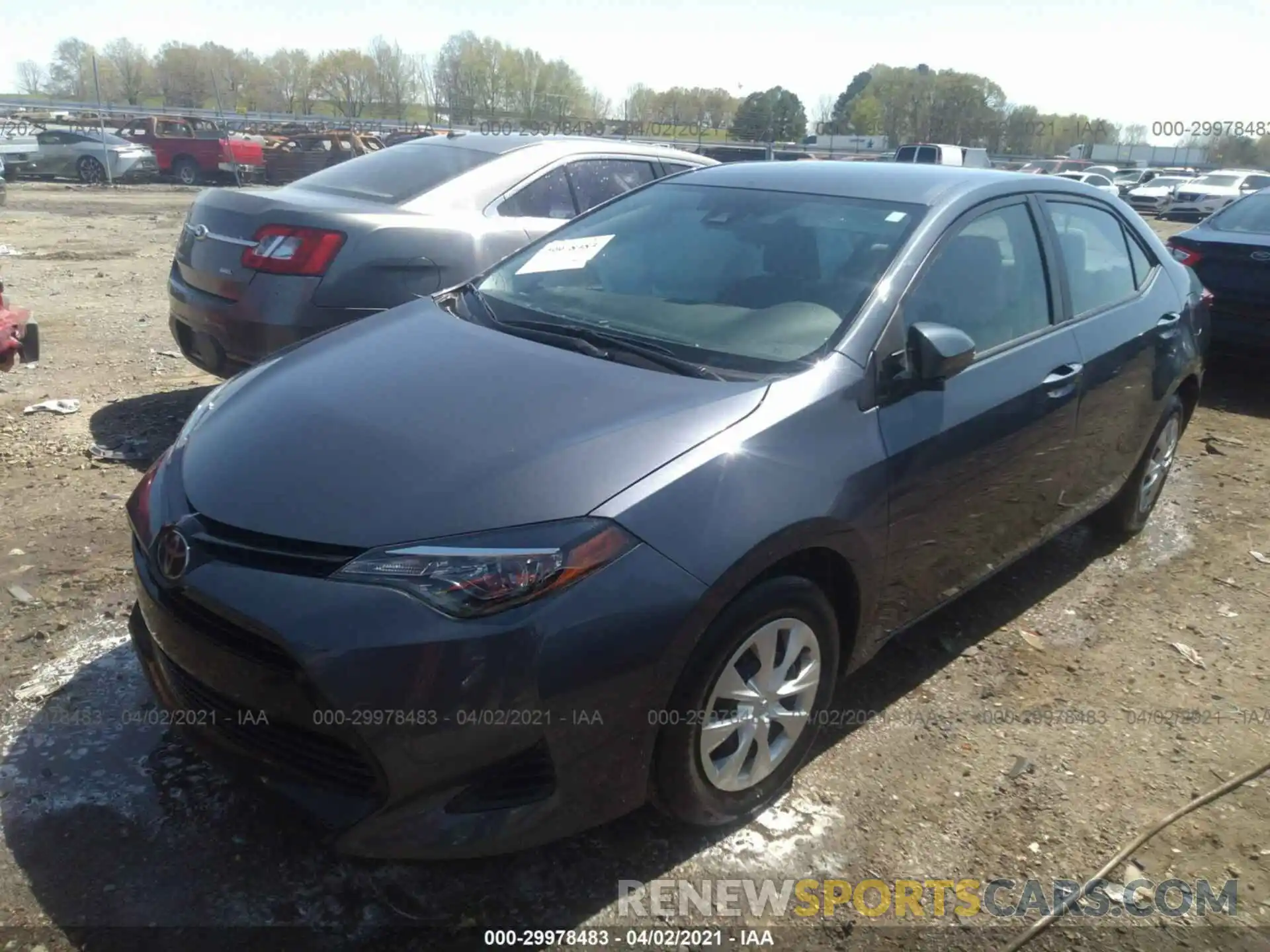 2 Photograph of a damaged car 5YFBURHE1KP924330 TOYOTA COROLLA 2019