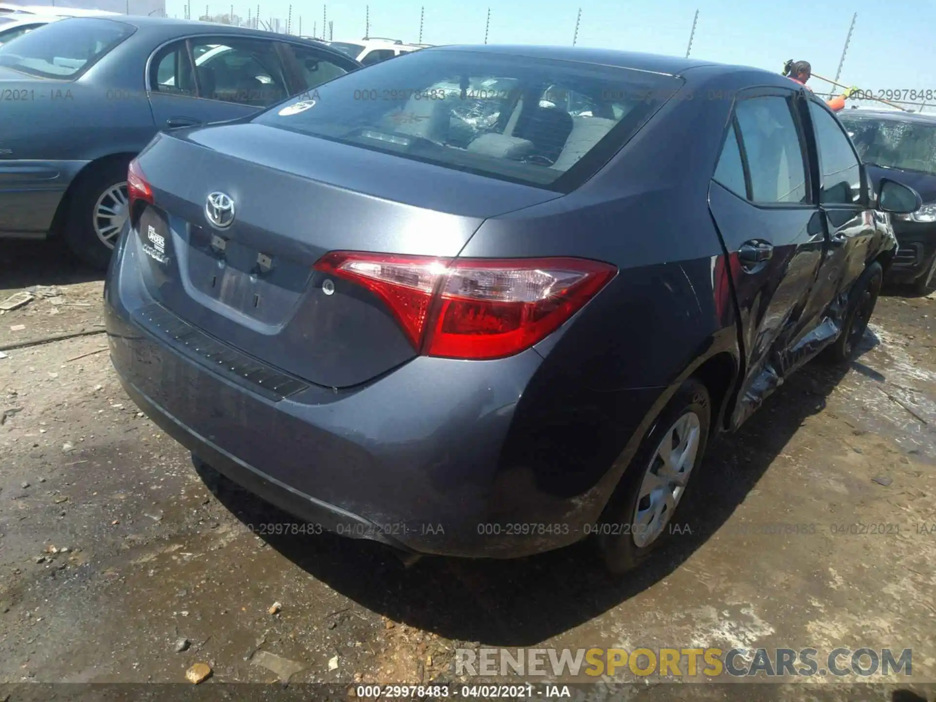 4 Photograph of a damaged car 5YFBURHE1KP924330 TOYOTA COROLLA 2019