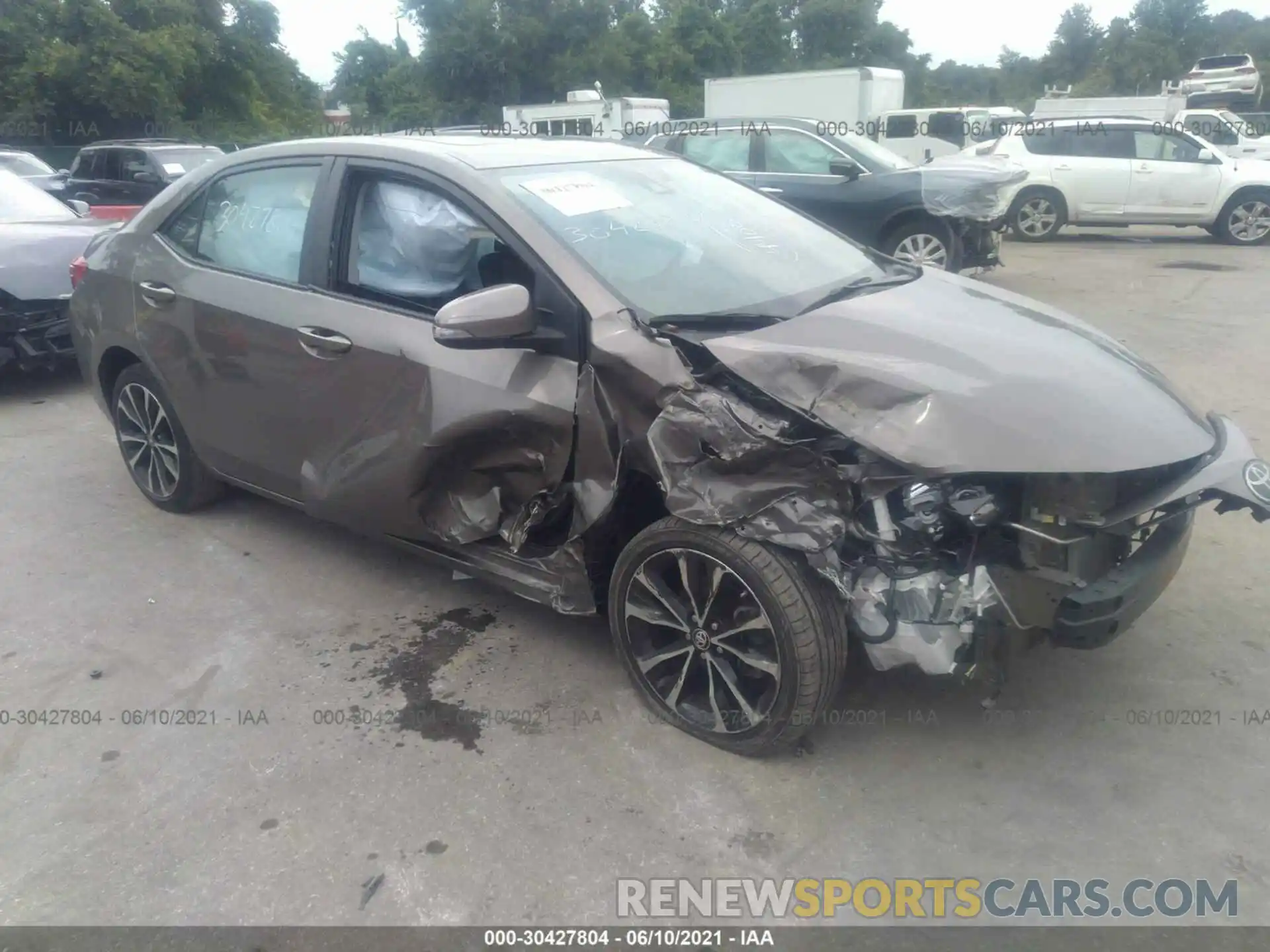 1 Photograph of a damaged car 5YFBURHE1KP924408 TOYOTA COROLLA 2019