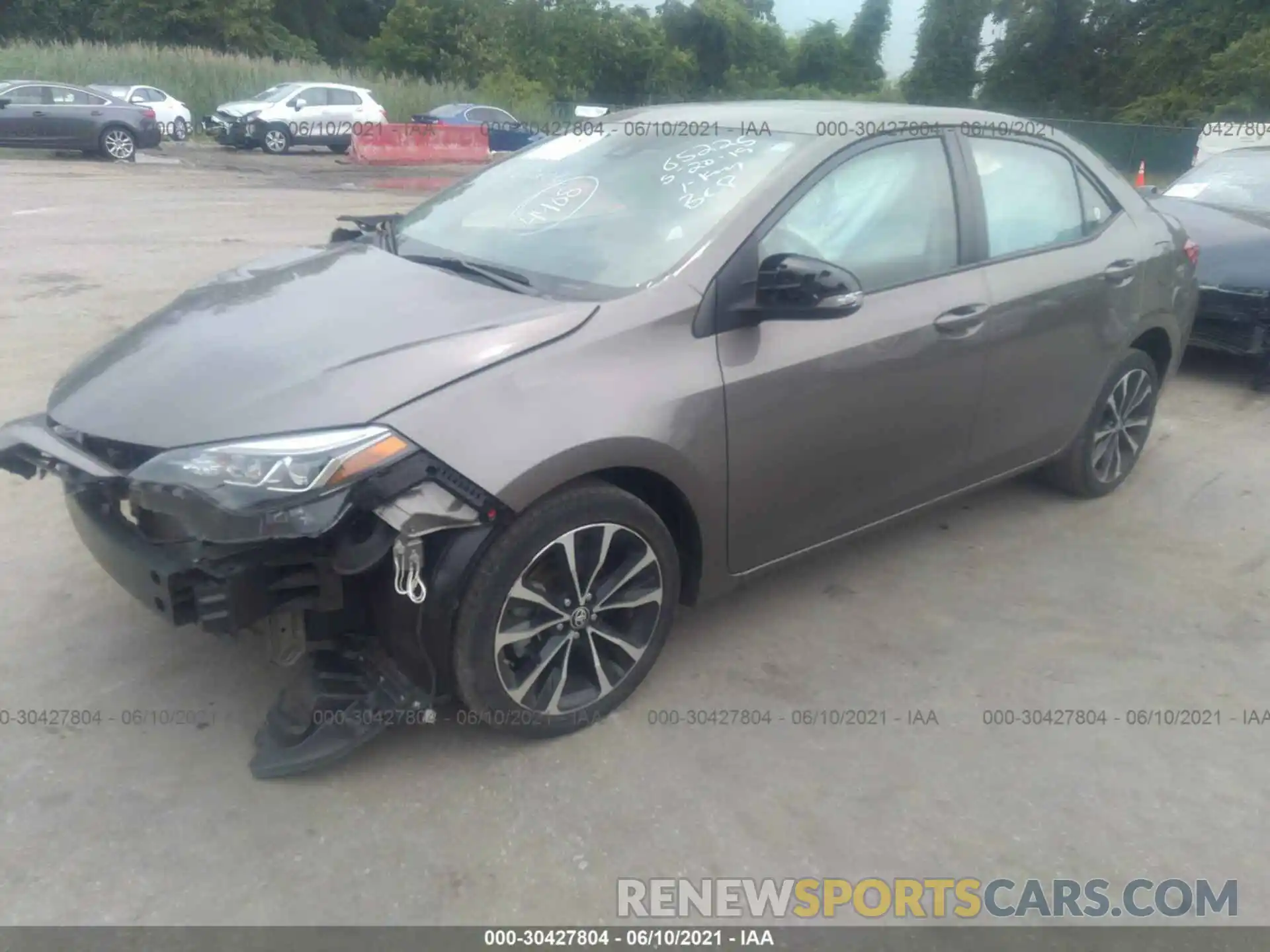 2 Photograph of a damaged car 5YFBURHE1KP924408 TOYOTA COROLLA 2019