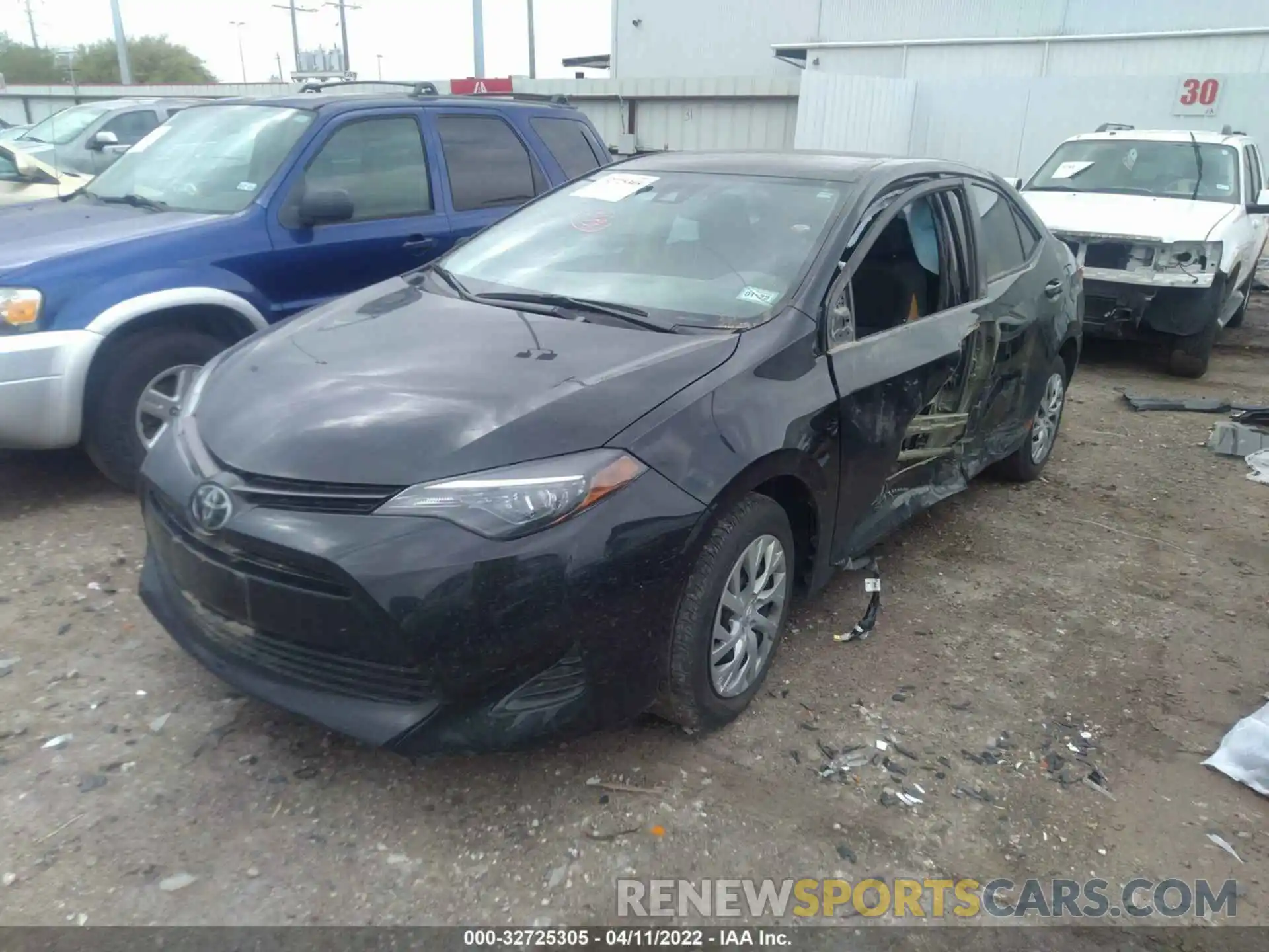 2 Photograph of a damaged car 5YFBURHE1KP924490 TOYOTA COROLLA 2019