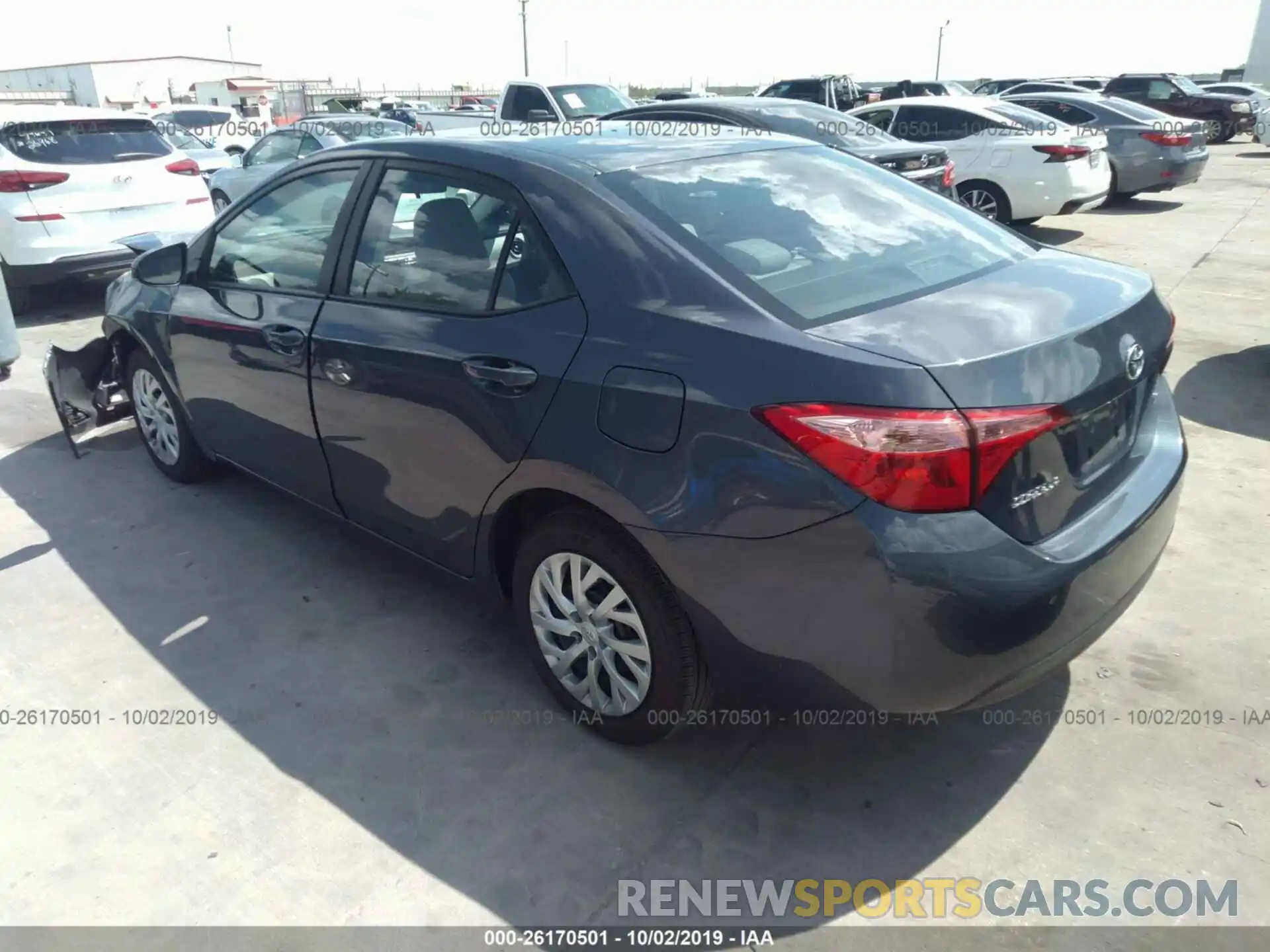 3 Photograph of a damaged car 5YFBURHE1KP925283 TOYOTA COROLLA 2019