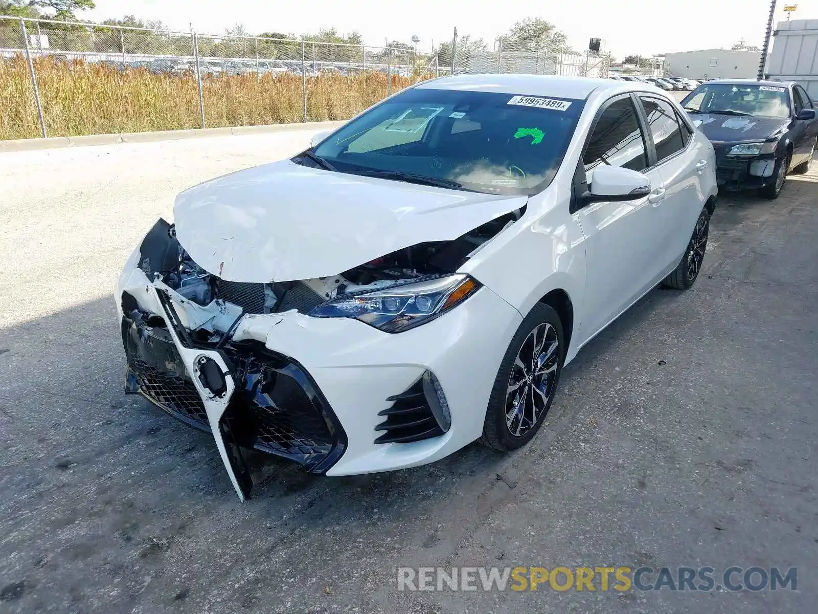 2 Photograph of a damaged car 5YFBURHE1KP925803 TOYOTA COROLLA 2019