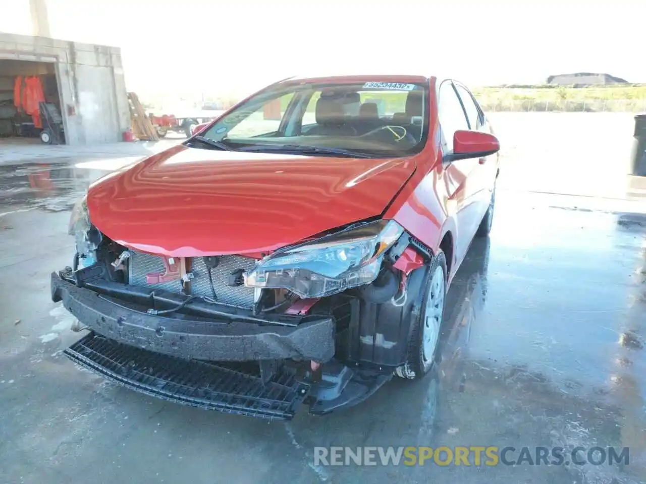 1 Photograph of a damaged car 5YFBURHE1KP926336 TOYOTA COROLLA 2019