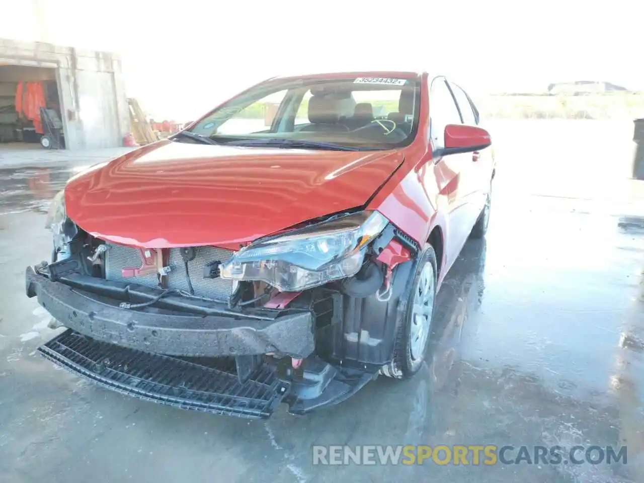 2 Photograph of a damaged car 5YFBURHE1KP926336 TOYOTA COROLLA 2019