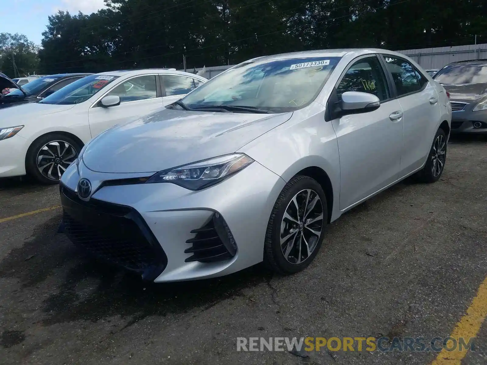 2 Photograph of a damaged car 5YFBURHE1KP926370 TOYOTA COROLLA 2019