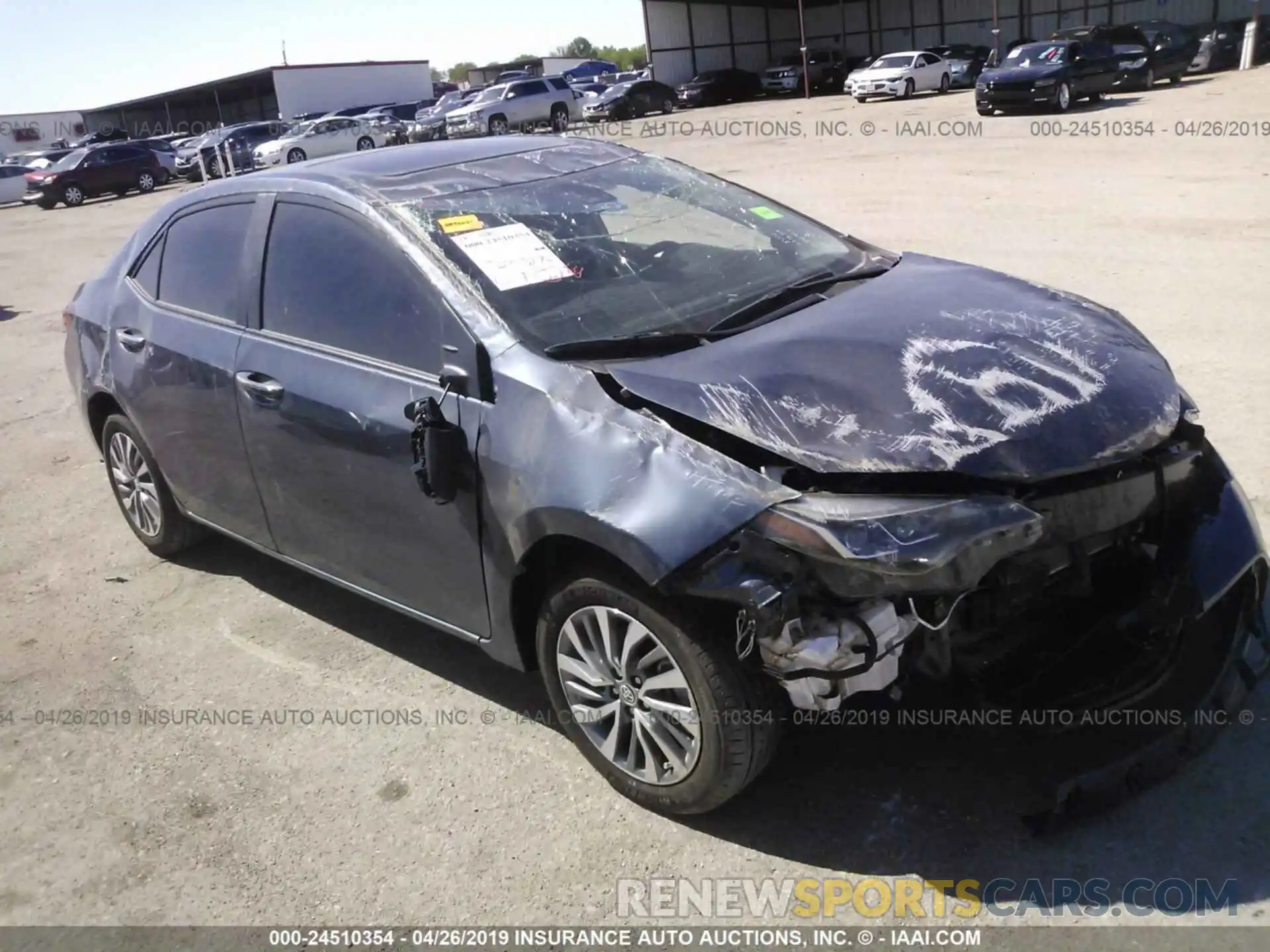 1 Photograph of a damaged car 5YFBURHE1KP926398 TOYOTA COROLLA 2019