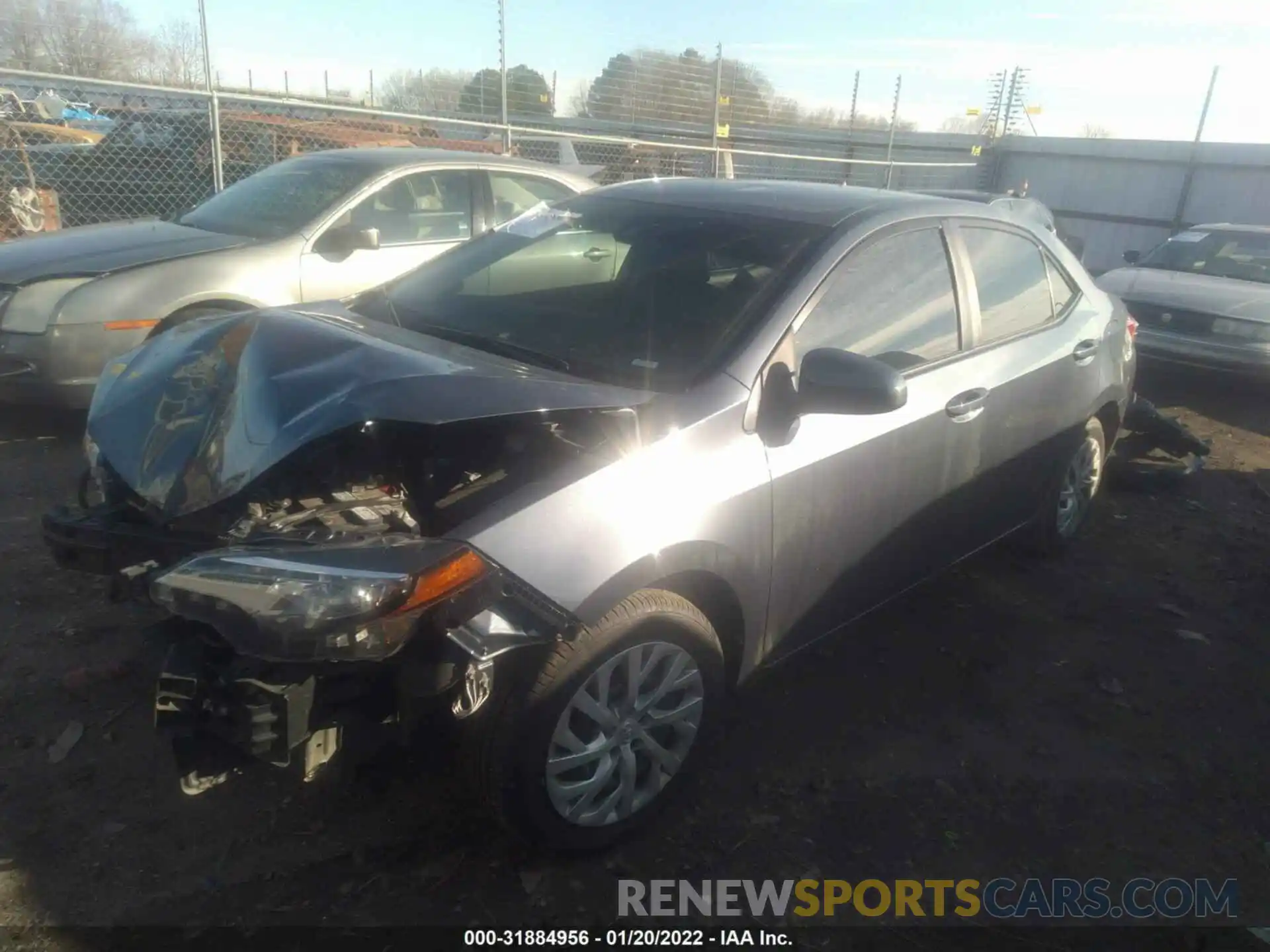 2 Photograph of a damaged car 5YFBURHE1KP926479 TOYOTA COROLLA 2019