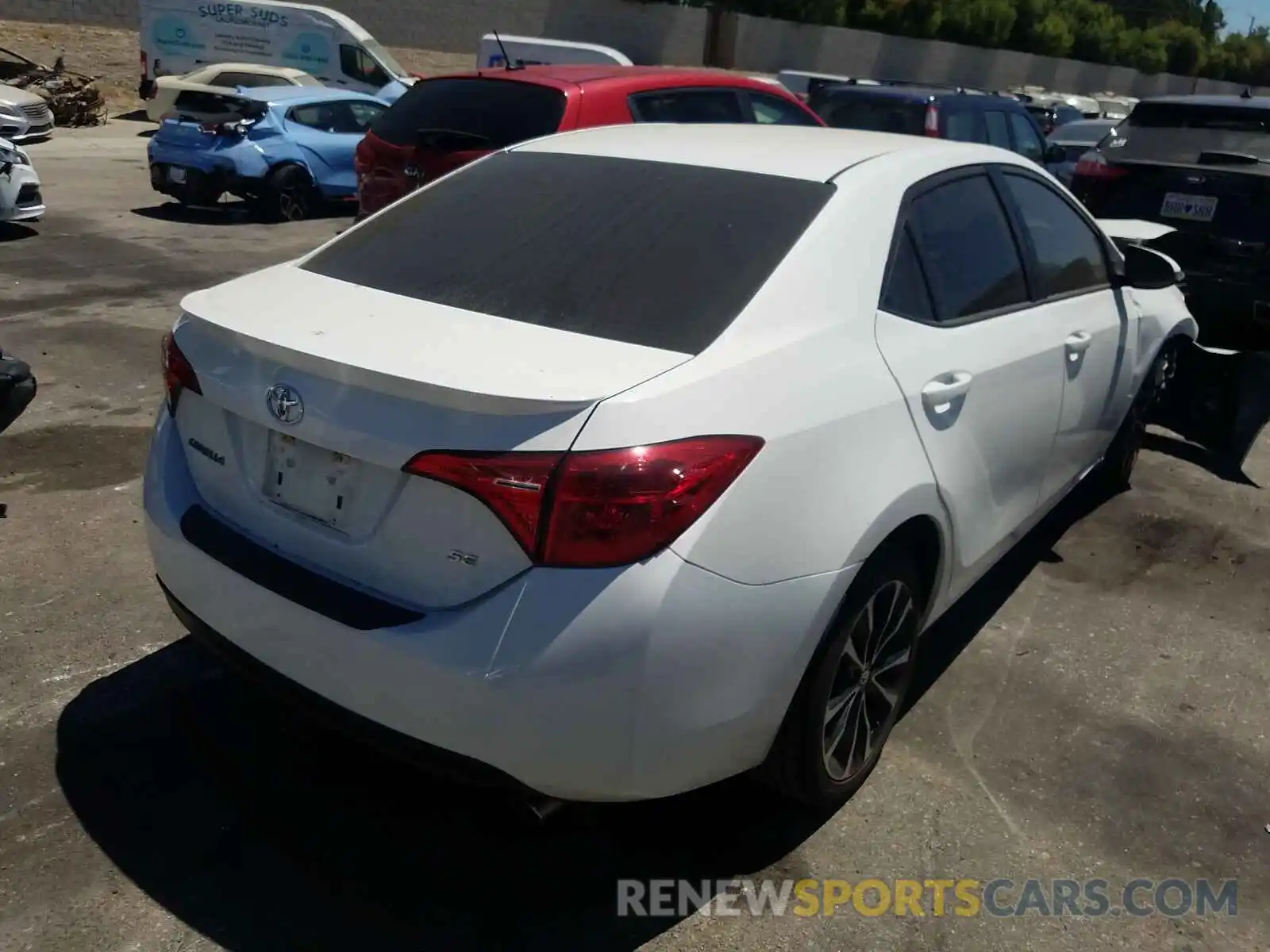 4 Photograph of a damaged car 5YFBURHE1KP926806 TOYOTA COROLLA 2019