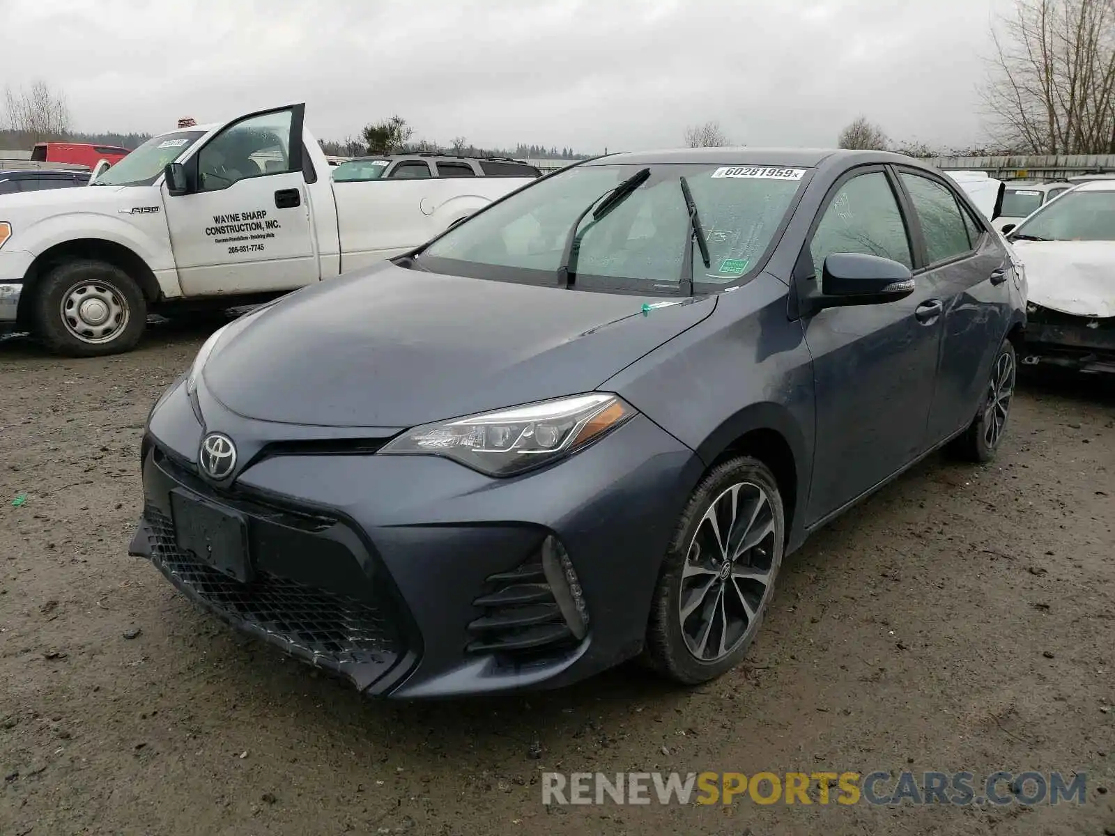 2 Photograph of a damaged car 5YFBURHE1KP927132 TOYOTA COROLLA 2019