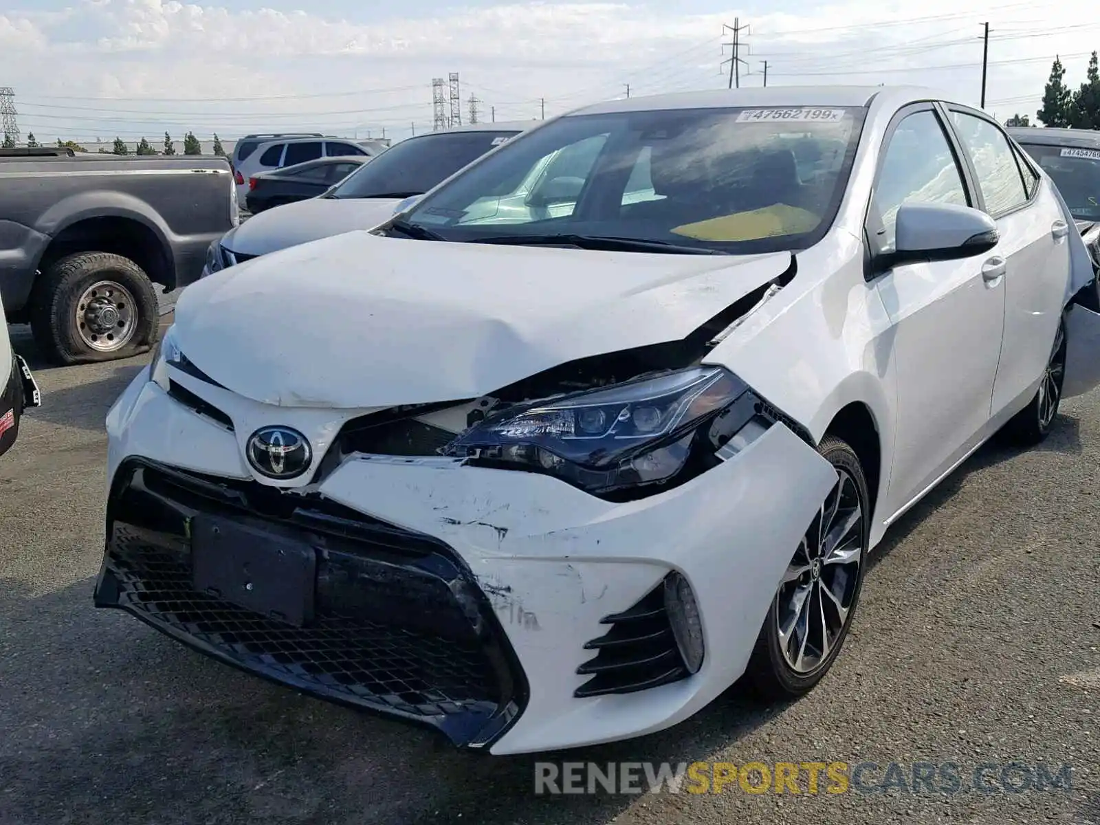 2 Photograph of a damaged car 5YFBURHE1KP927342 TOYOTA COROLLA 2019