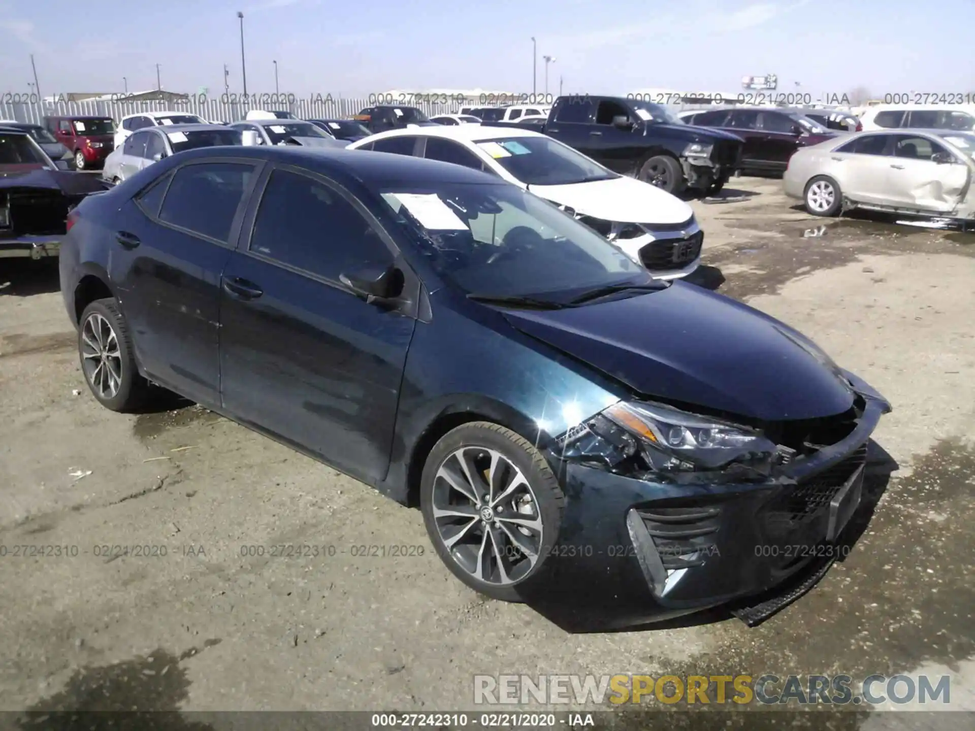 1 Photograph of a damaged car 5YFBURHE1KP927468 TOYOTA COROLLA 2019