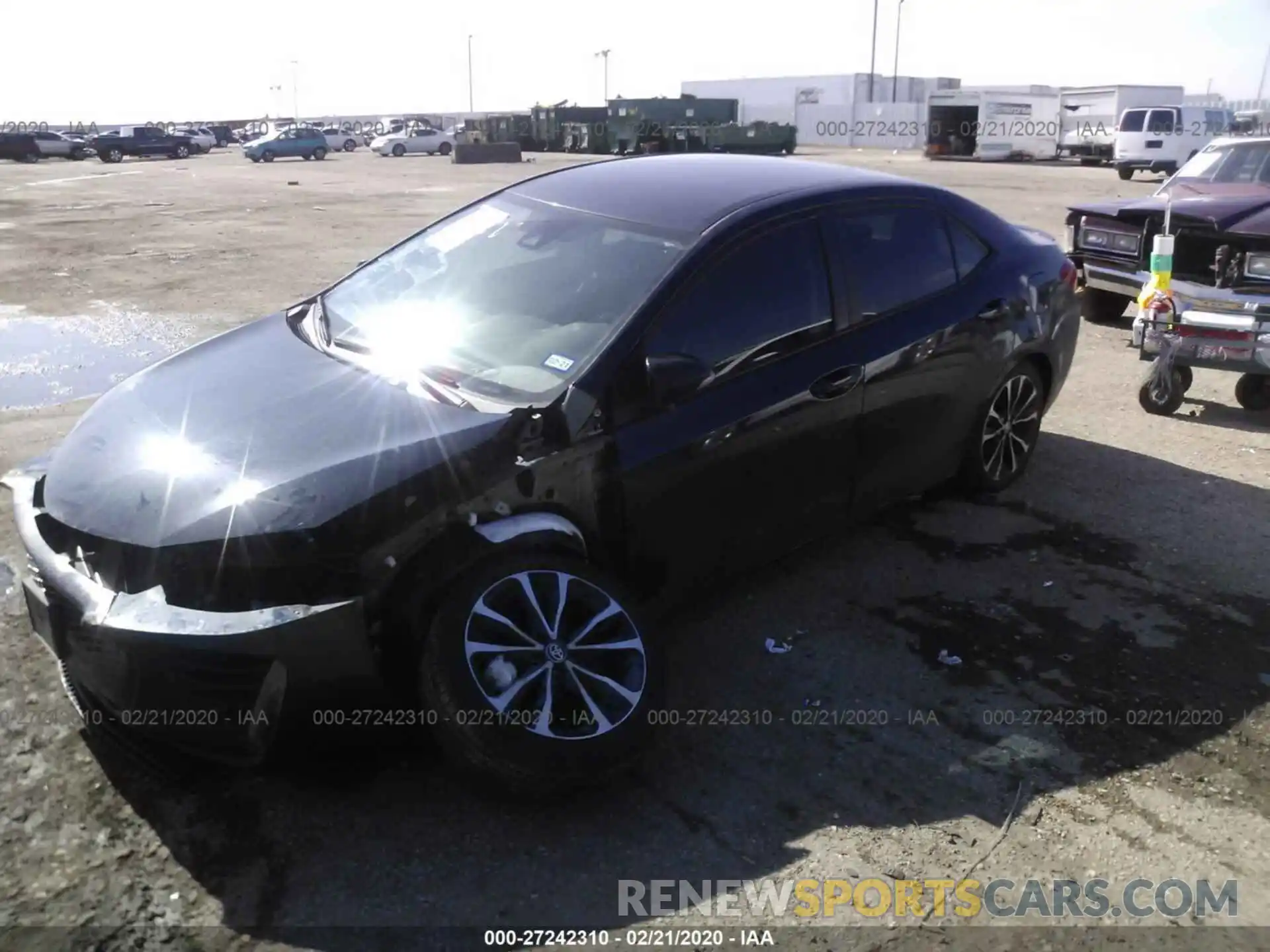 2 Photograph of a damaged car 5YFBURHE1KP927468 TOYOTA COROLLA 2019