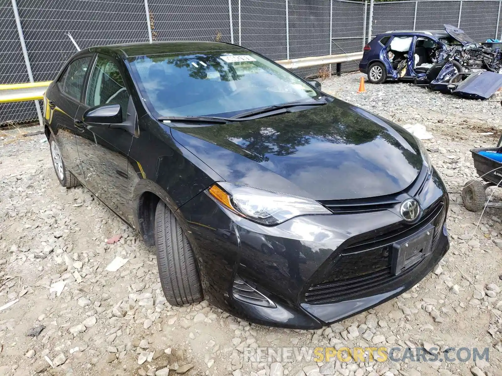 1 Photograph of a damaged car 5YFBURHE1KP928202 TOYOTA COROLLA 2019