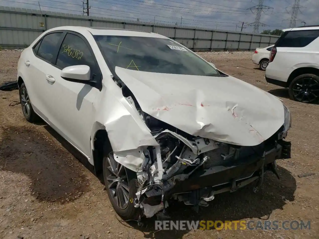 1 Photograph of a damaged car 5YFBURHE1KP928328 TOYOTA COROLLA 2019