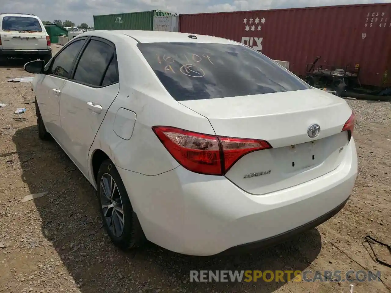 3 Photograph of a damaged car 5YFBURHE1KP928328 TOYOTA COROLLA 2019