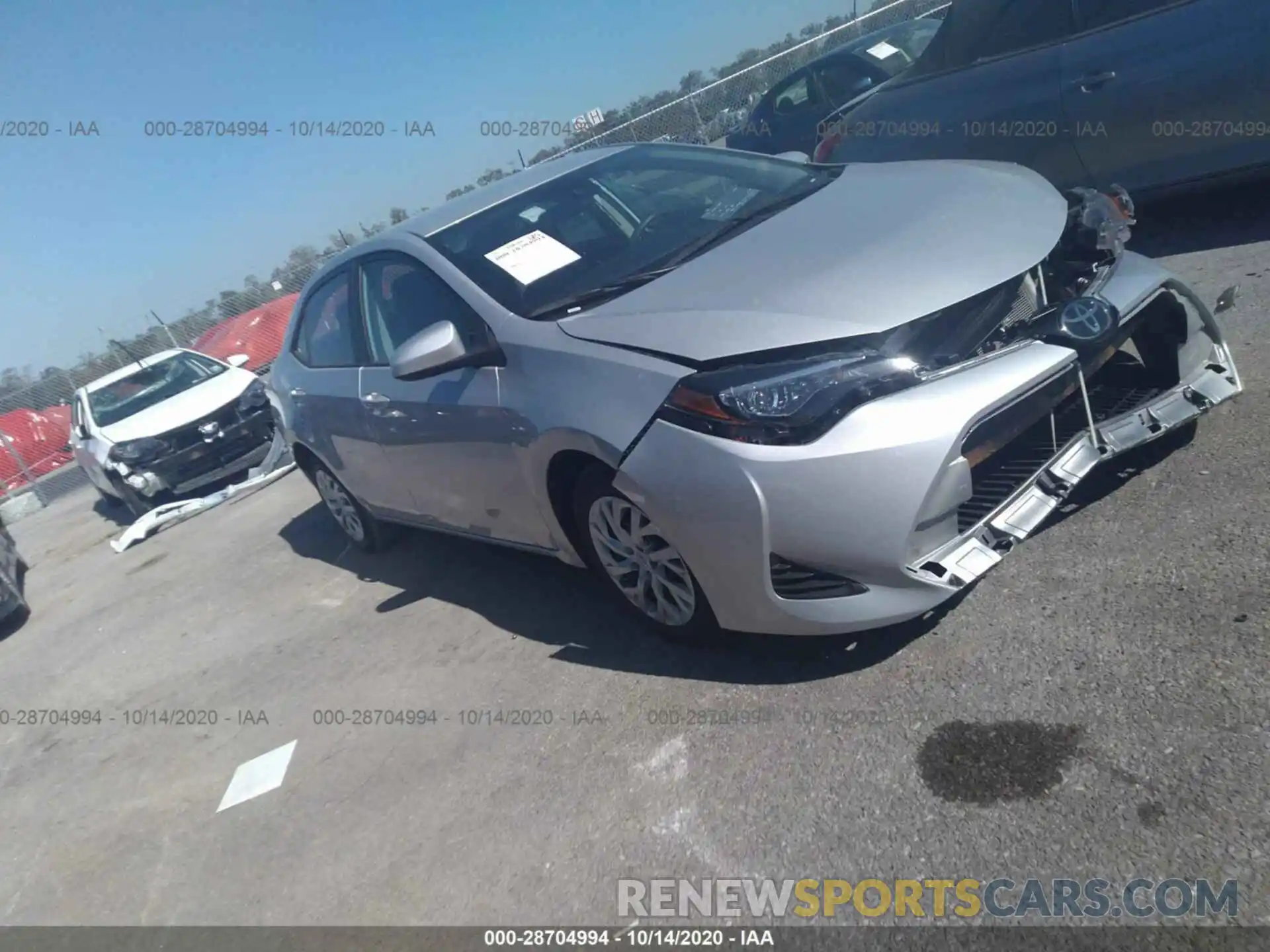 1 Photograph of a damaged car 5YFBURHE1KP928443 TOYOTA COROLLA 2019