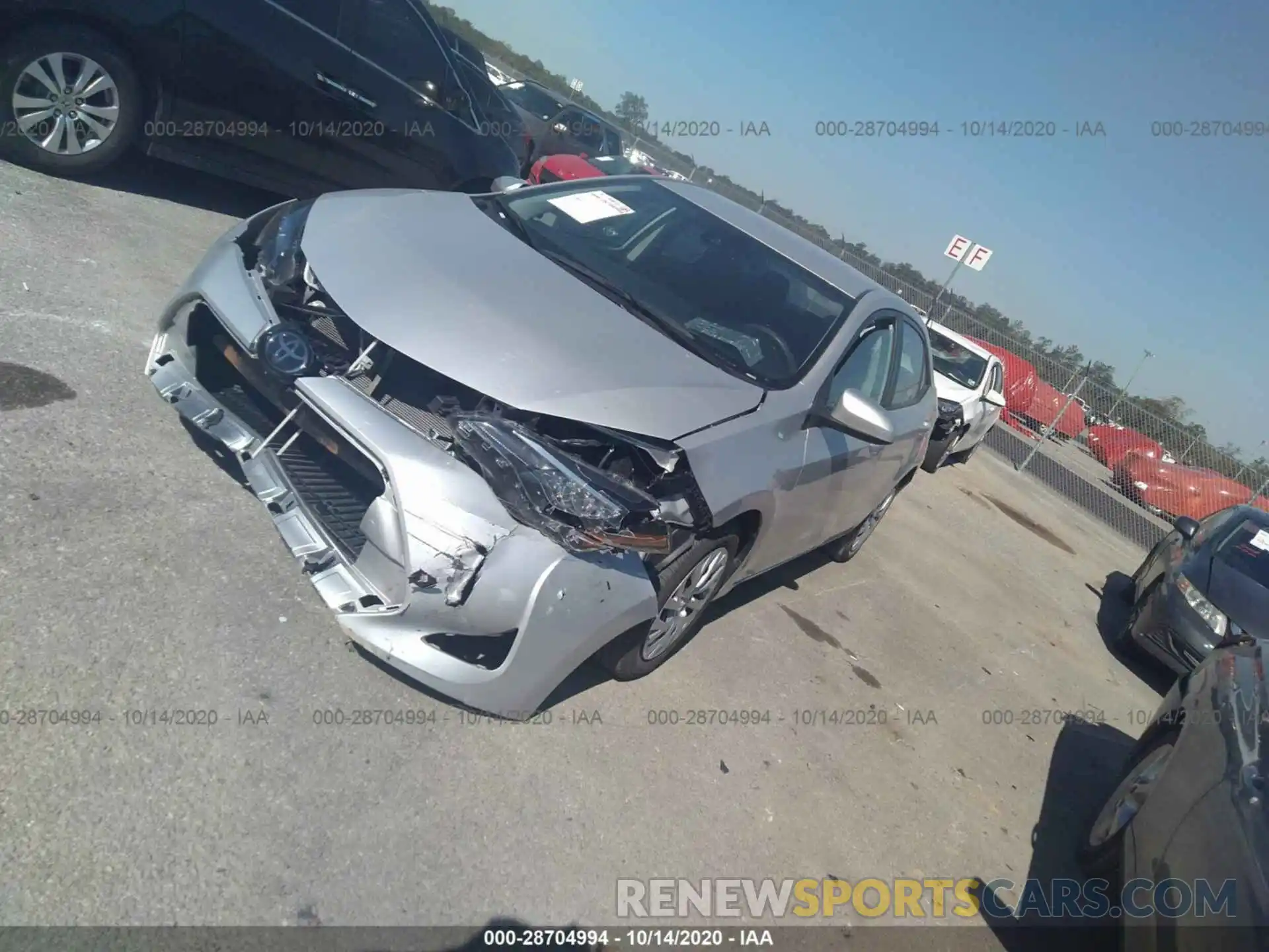 2 Photograph of a damaged car 5YFBURHE1KP928443 TOYOTA COROLLA 2019