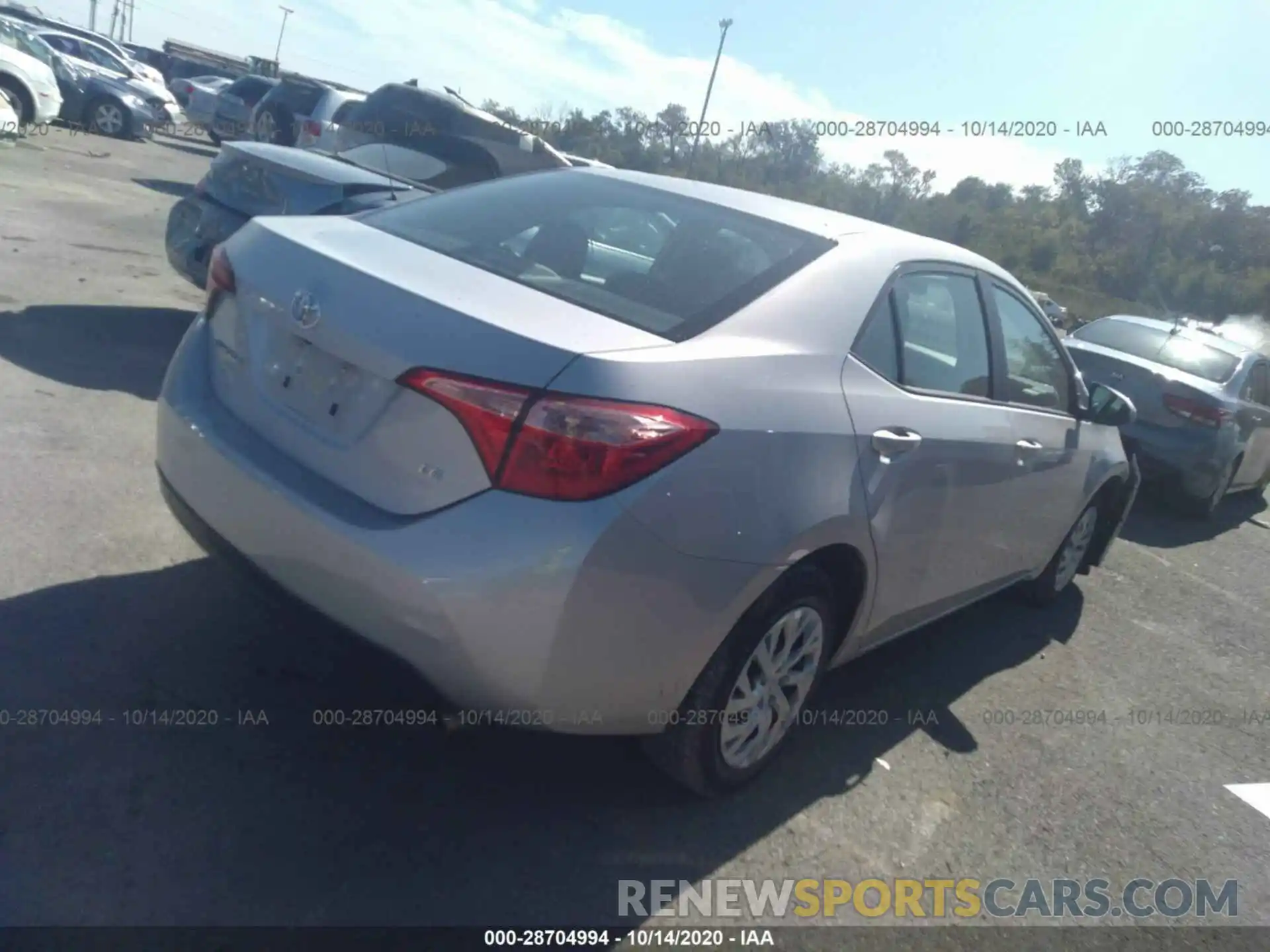 4 Photograph of a damaged car 5YFBURHE1KP928443 TOYOTA COROLLA 2019